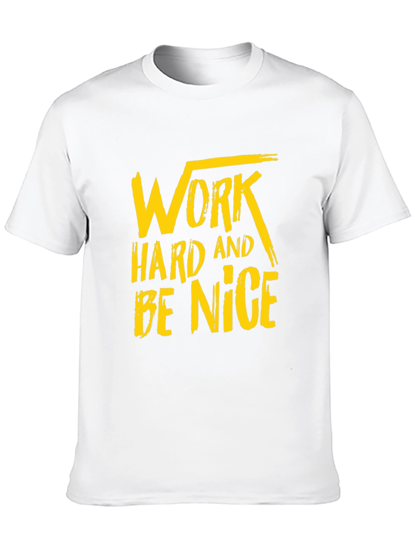 Black Work Hard Be Nice Graphic Tee view 10