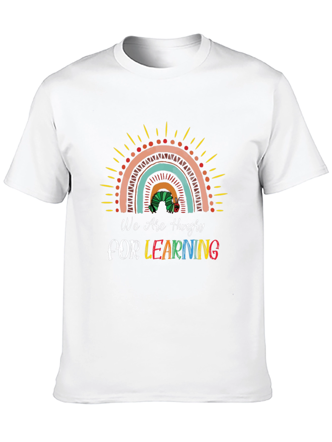 Black Hungry for Learning Graphic Tee view 10