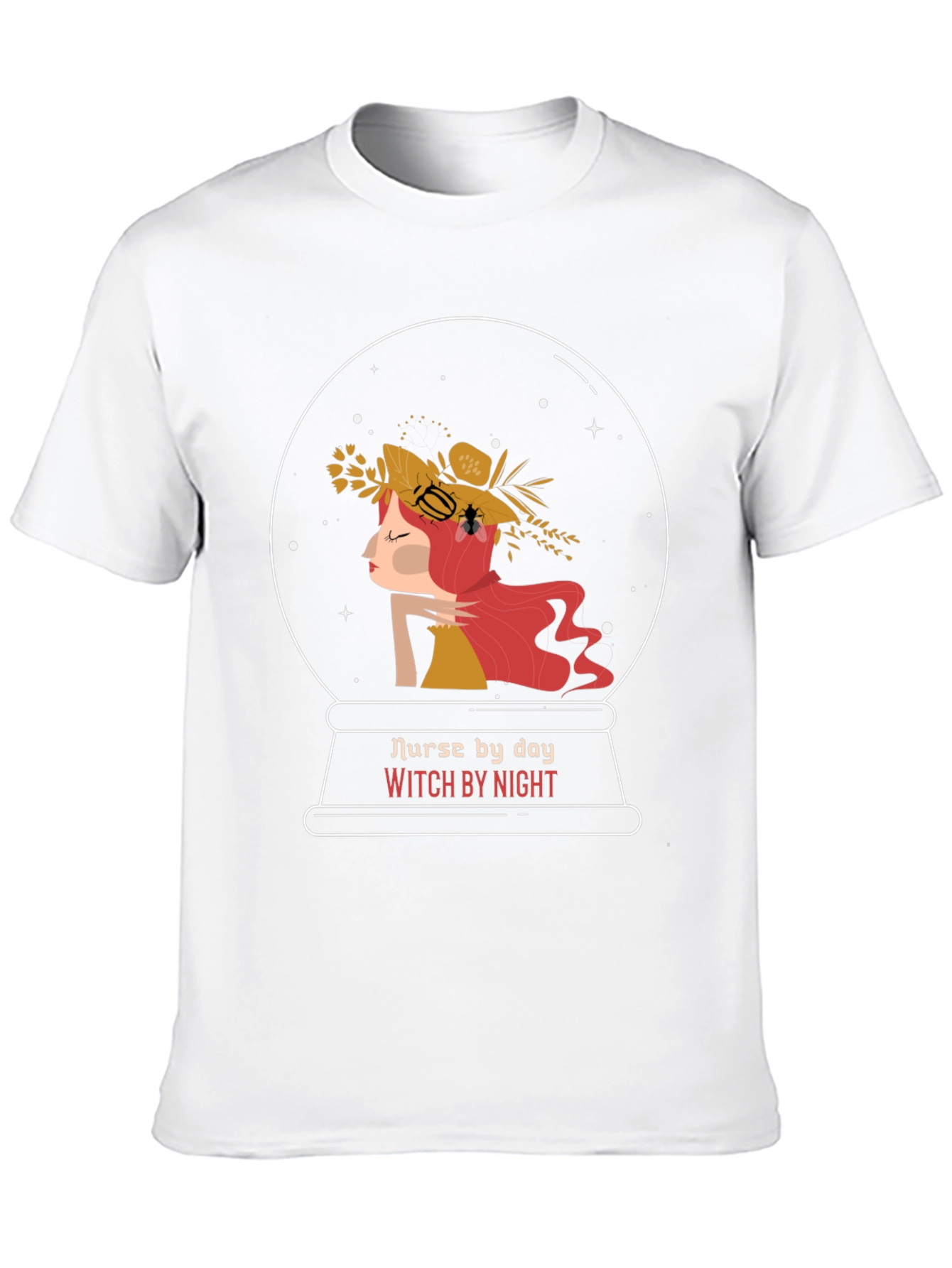 Black Nurse by Day Witch by Night Graphic T-Shirt view 10