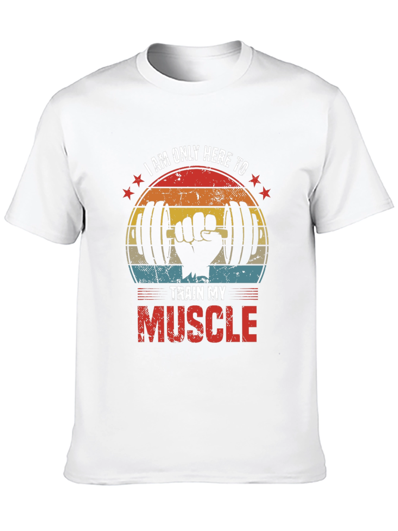 Black Train My Muscle Black T-Shirt view 10