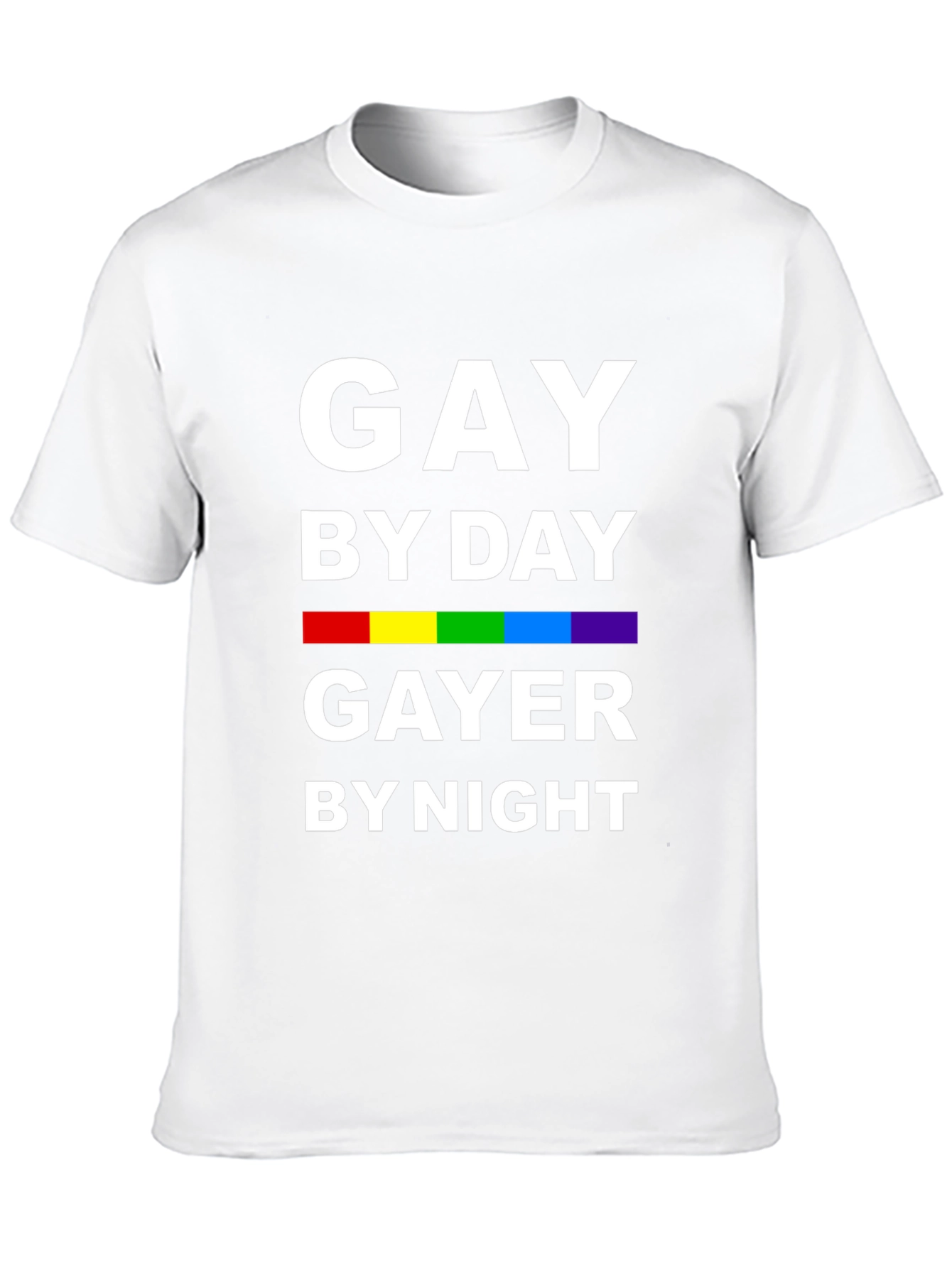 Black Gay By Day Gayer By Night Black Pride T-Shirt view 10
