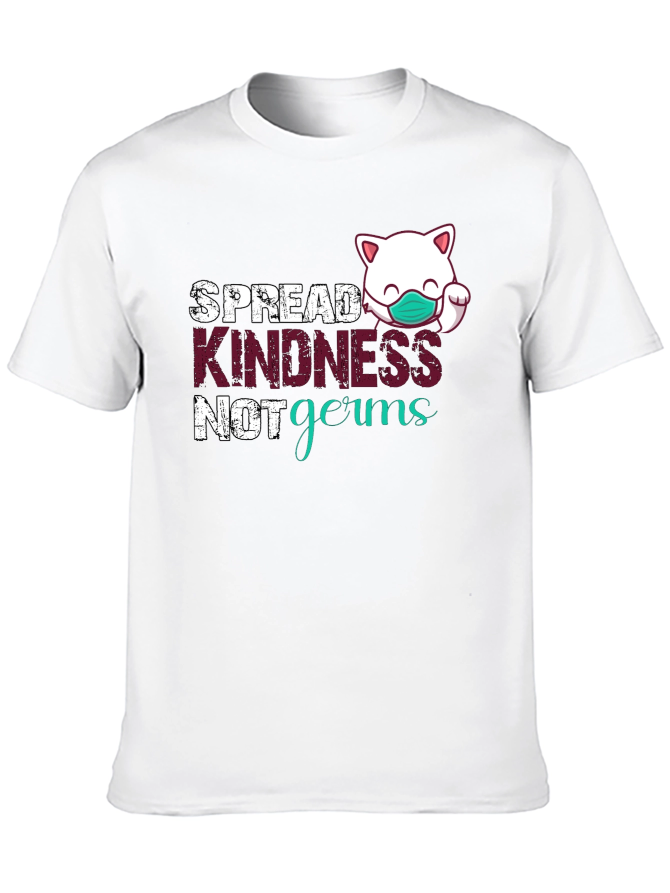 Black Spread Kindness, Not Germs Graphic Tee view 10