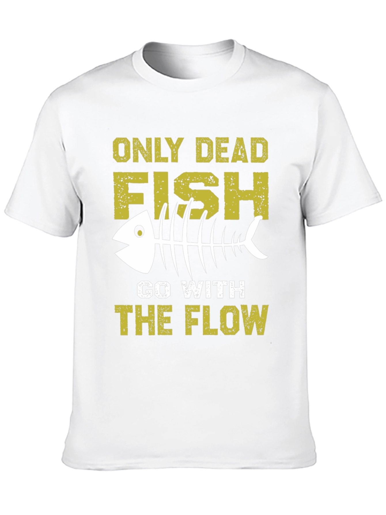 Black Only Dead Fish T-Shirt - Go with the Flow Tee view 10