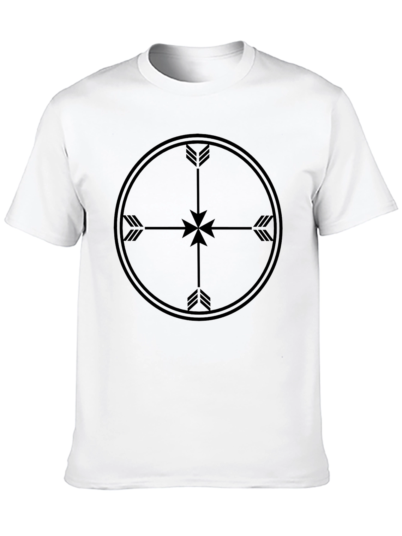 Black Men's Black Arrow Target Graphic T-Shirt view 10