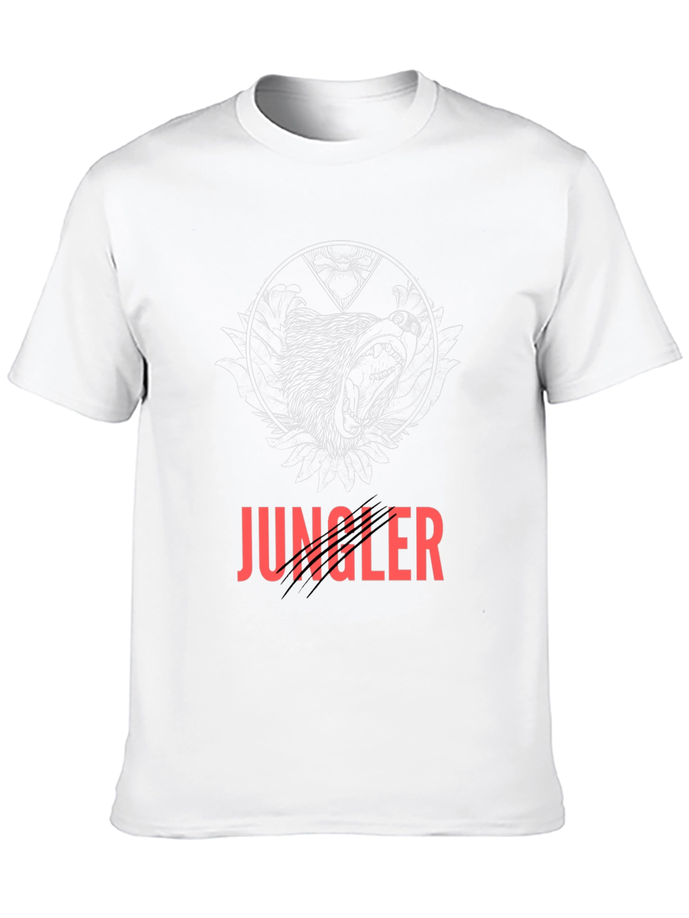 Black Jungle Bear Tee - Black Graphic T-Shirt view 10