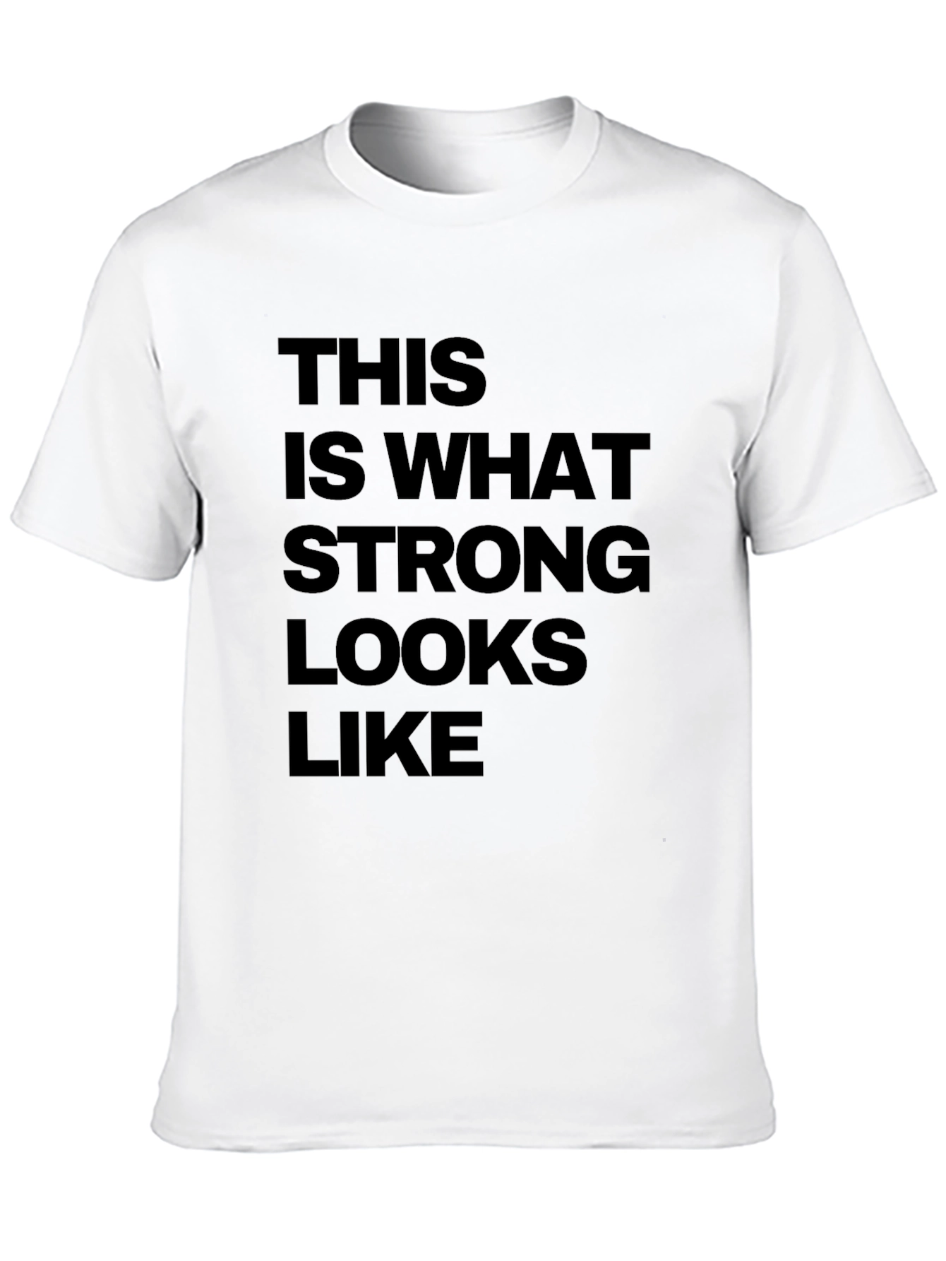 Black Strong Looks Graphic Tee - Black view 10