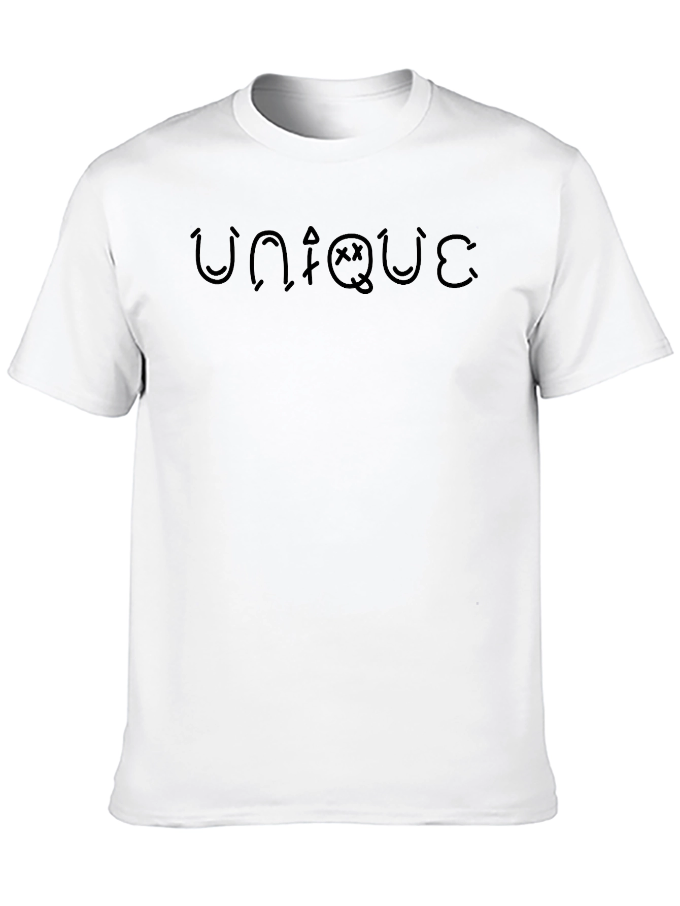 Black Unique Graphic Print Black T-Shirt view 10