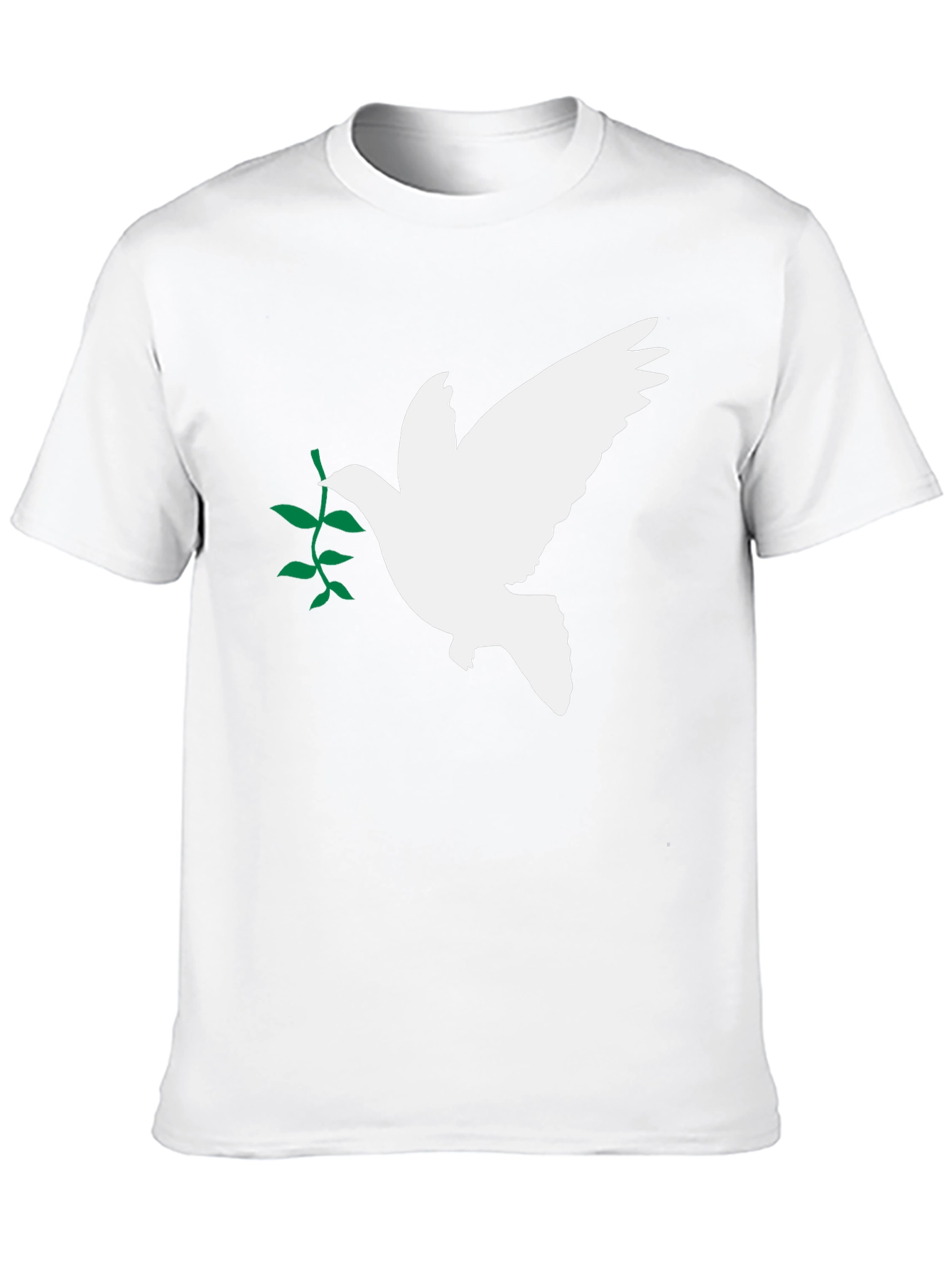 Black Peace Dove Olive Branch Black T-Shirt view 10