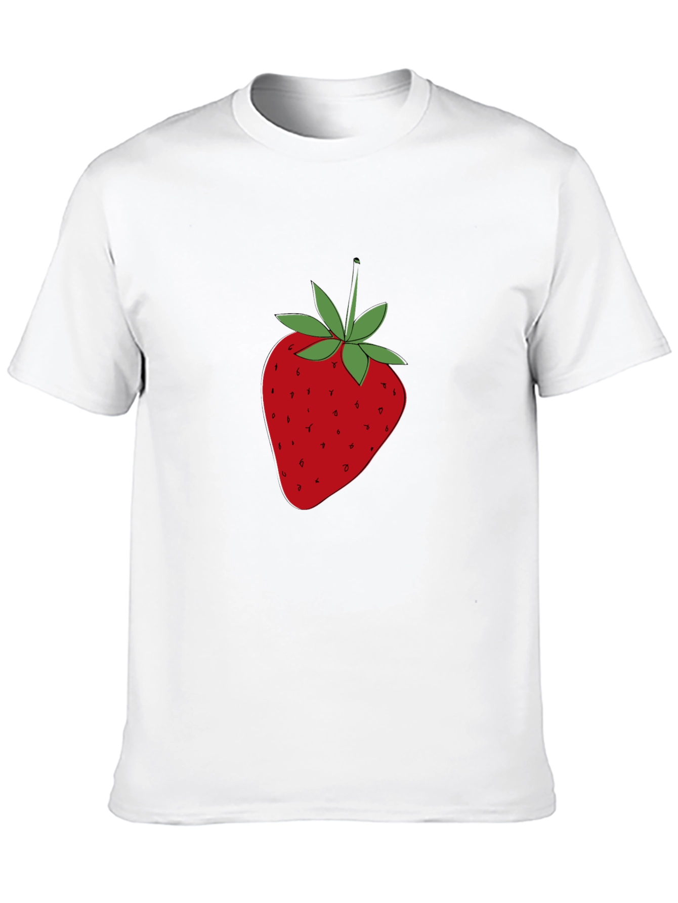 Black Strawberry Graphic T-Shirt - Casual & Stylish view 10