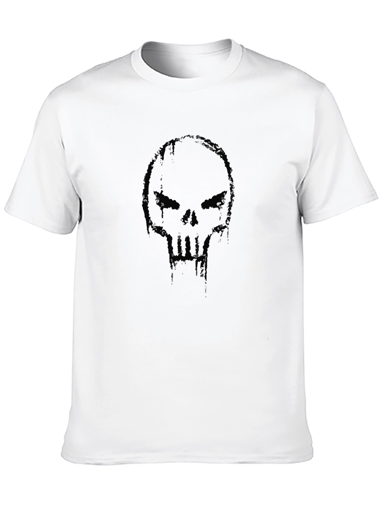 Black Skull Graphic Black T-Shirt view 10