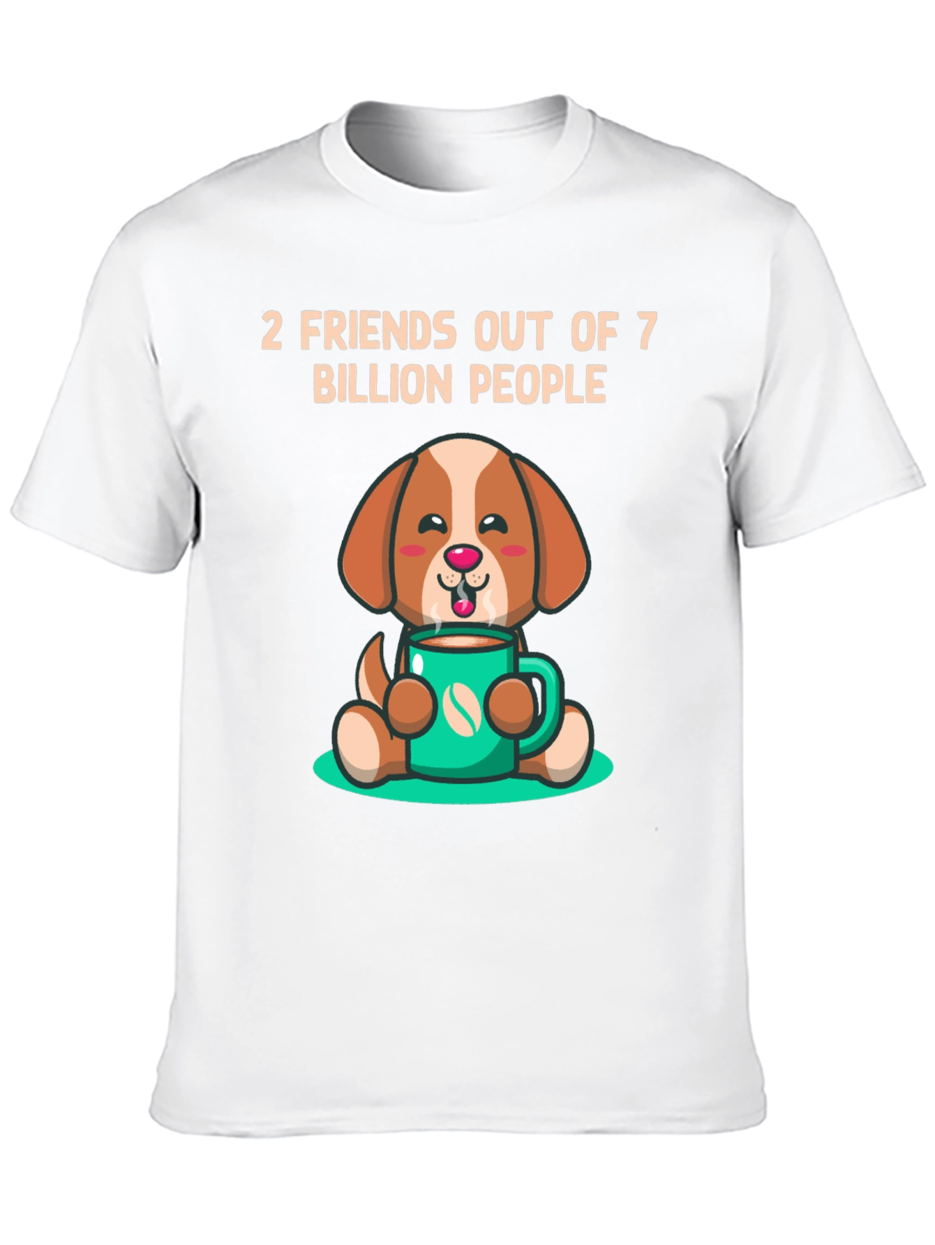 Black Dog Lover T-Shirt: 2 Friends Out of 7 Billion view 10