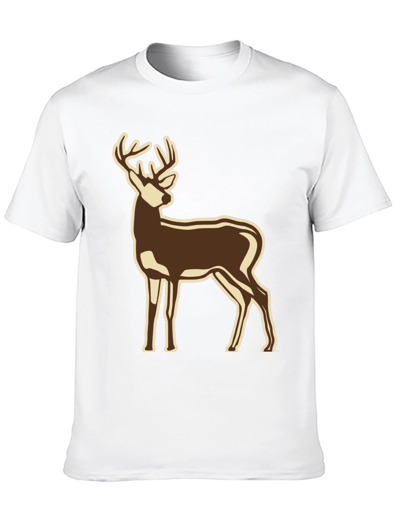 Black Deer Graphic Black T-Shirt view 10