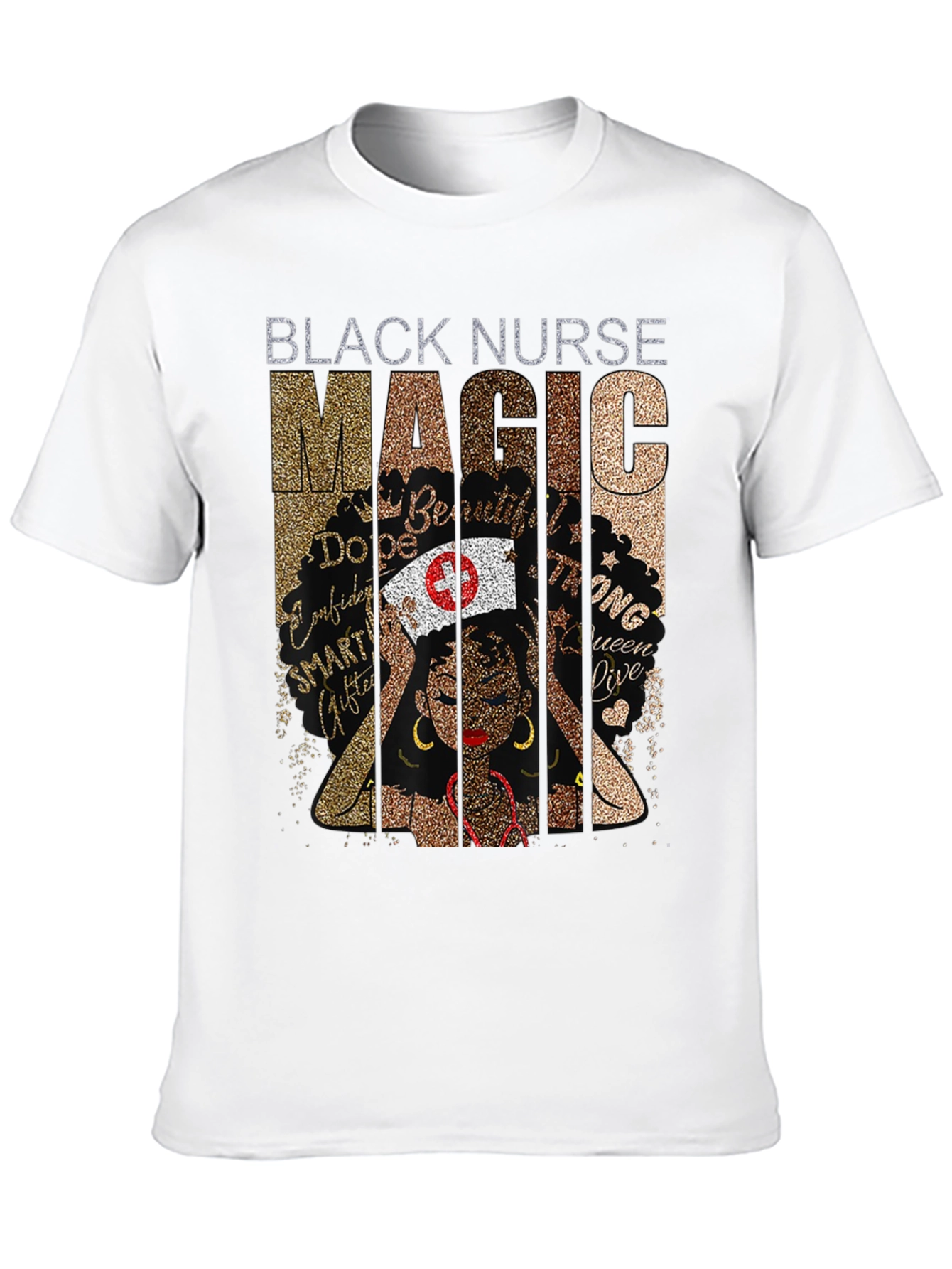 Black Black Nurse Magic Graphic T-Shirt view 10