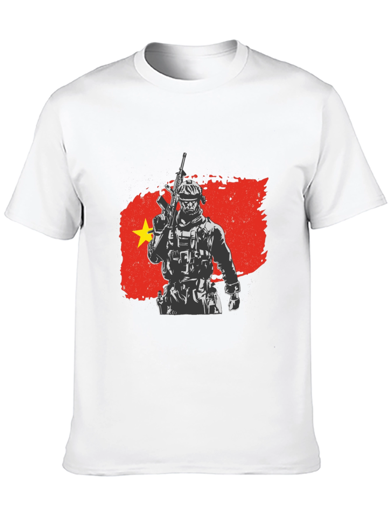 Black Vietnam Soldier Graphic Tee - Black view 10