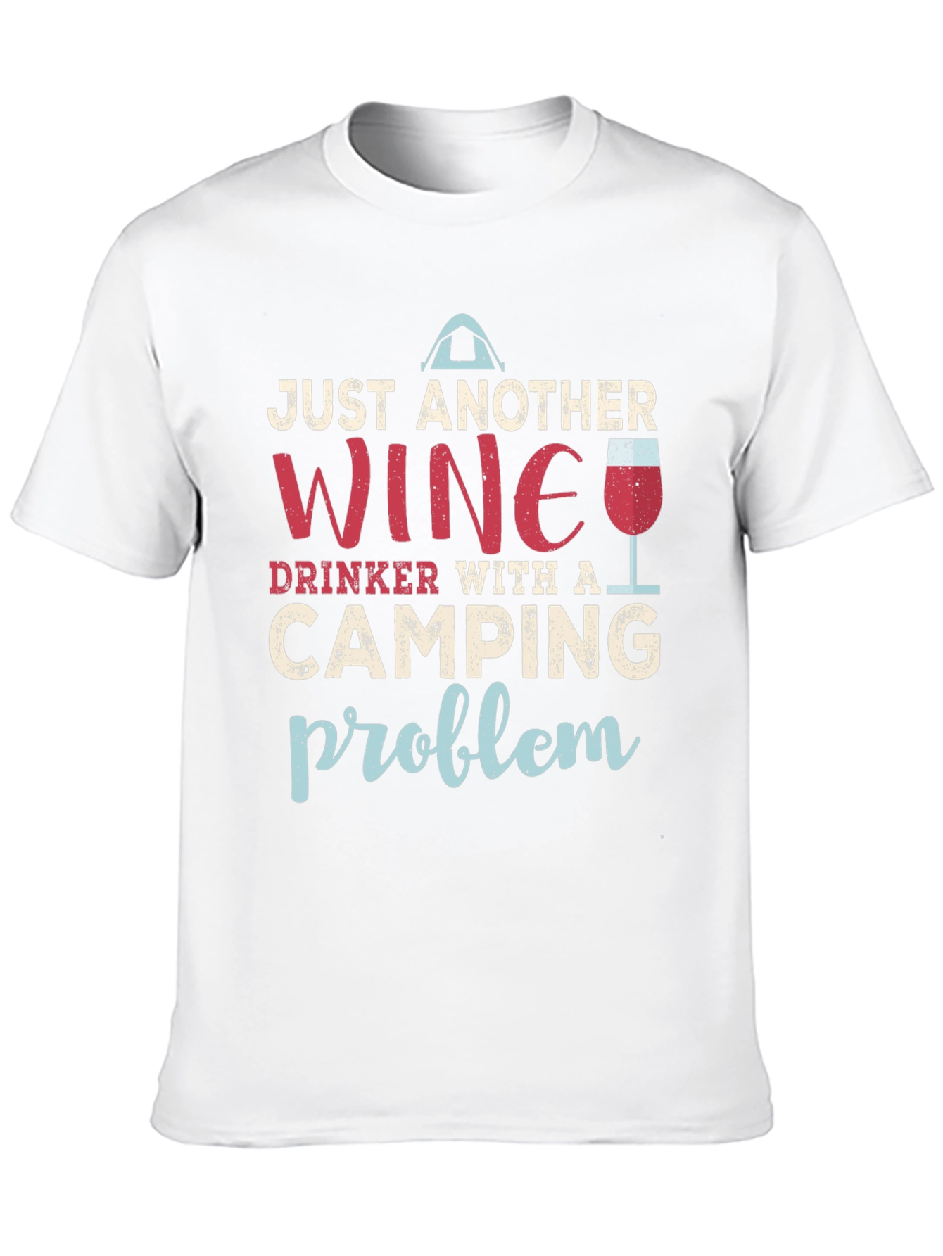 Black Wine and Camping Graphic T-Shirt view 10