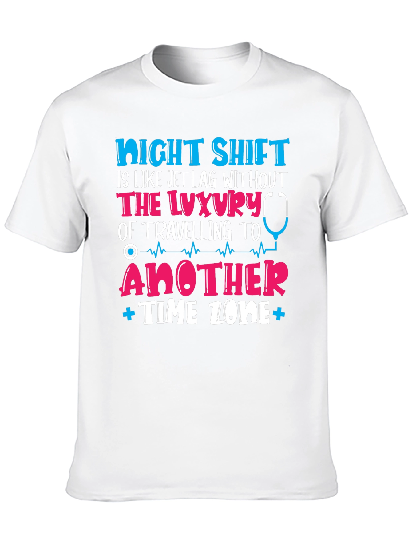 Black Night Shift Jet Lag T-Shirt - Nurse Edition view 10