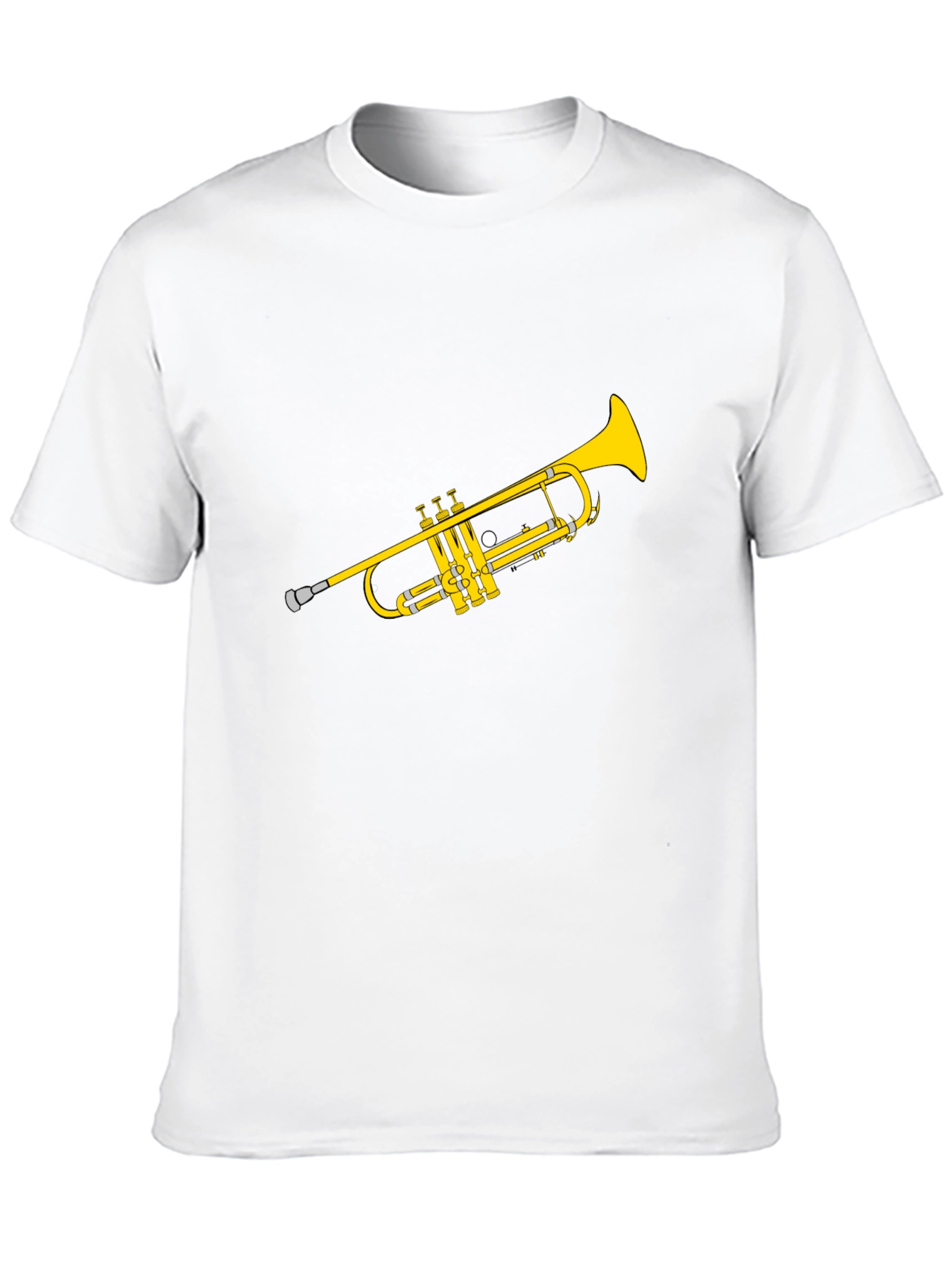 Trumpet Graphic Tee - Black Cotton Shirt - 10