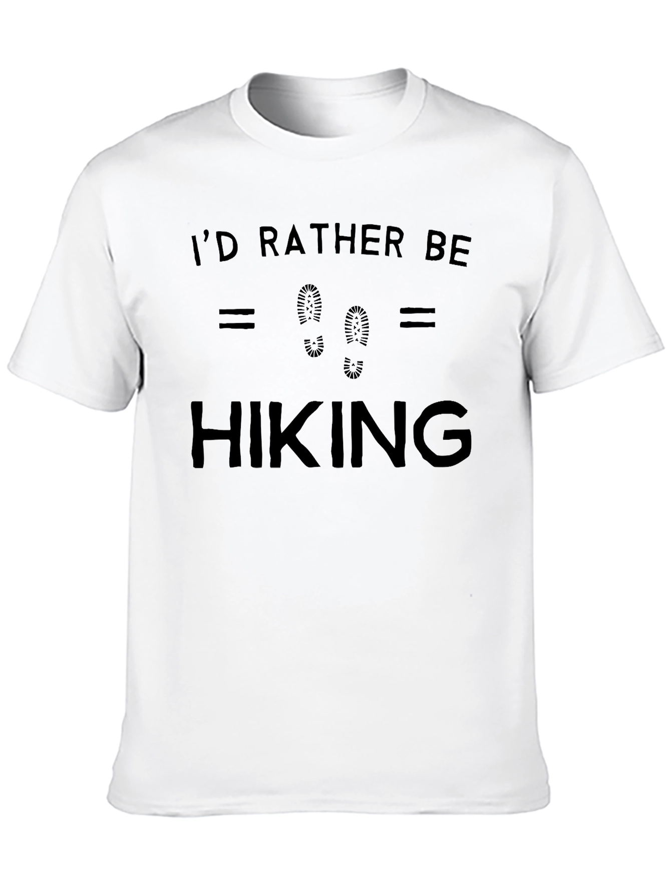 Black I'd Rather Be Hiking Black Graphic Tee view 10