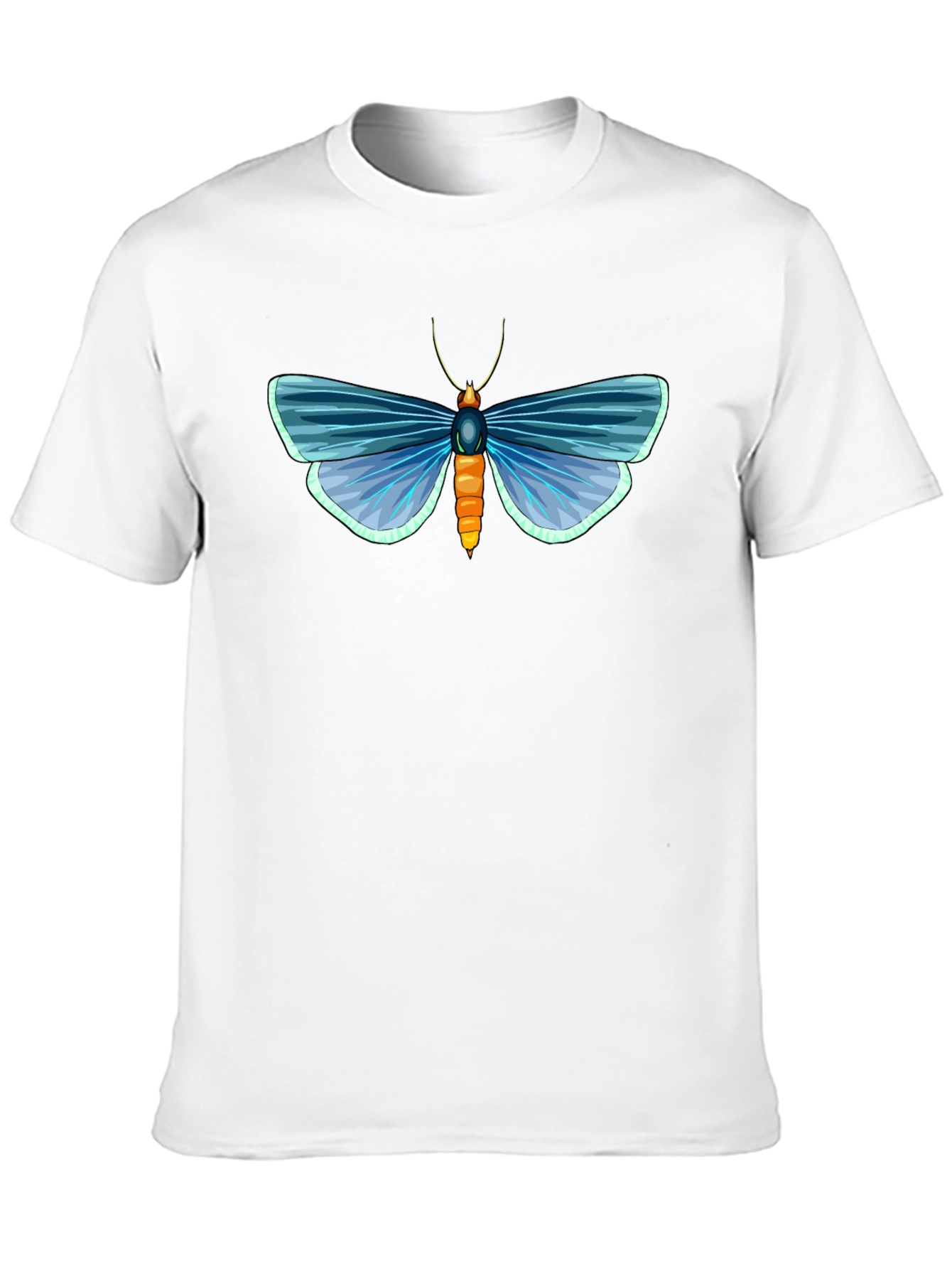 Black Moth Graphic T-Shirt - Black Cotton Tee view 10