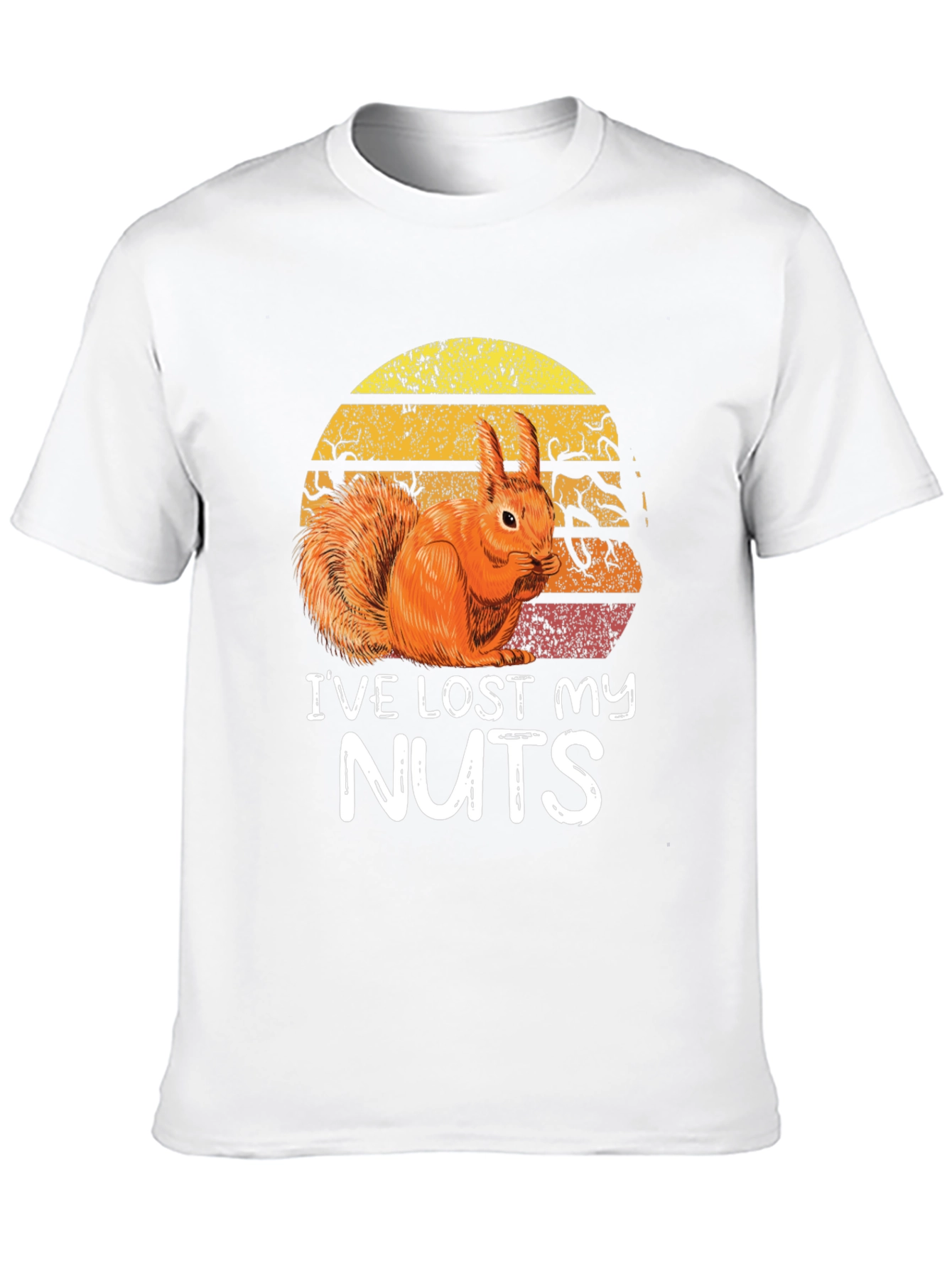Black Funny Squirrel "I've Lost My Nuts" Graphic Tee view 10