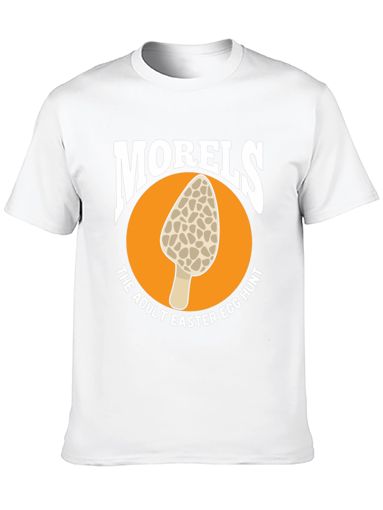 Black Morel Mushroom Adult Easter Egg Hunt Black T-Shirt view 10