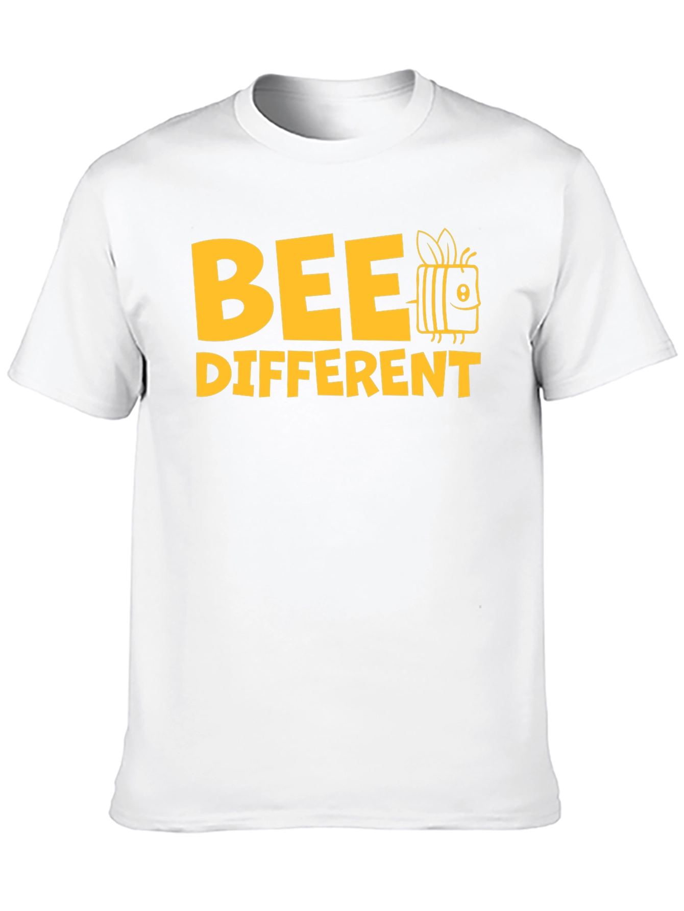 Black Bee Different Graphic Tee - Black Cotton Shirt view 10