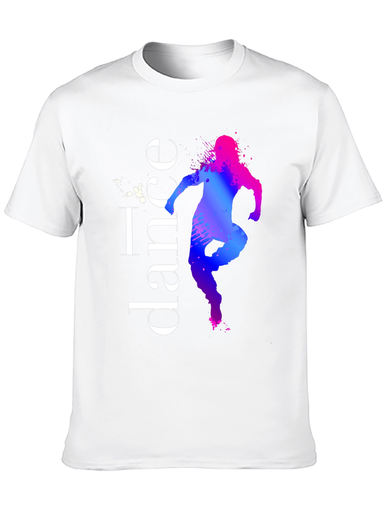 Black I Dance T-Shirt - Artistic Dancer Silhouette Tee view 10