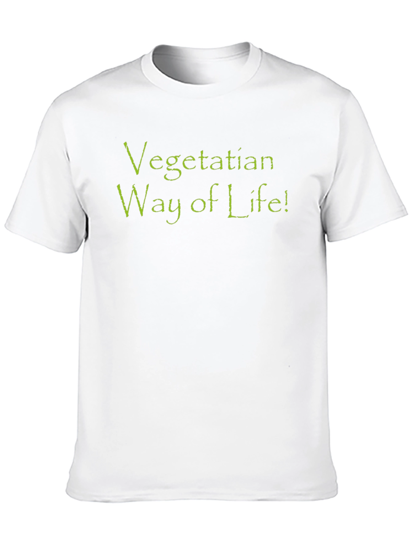 Black Vegetarian Way of Life T-Shirt - Black view 10