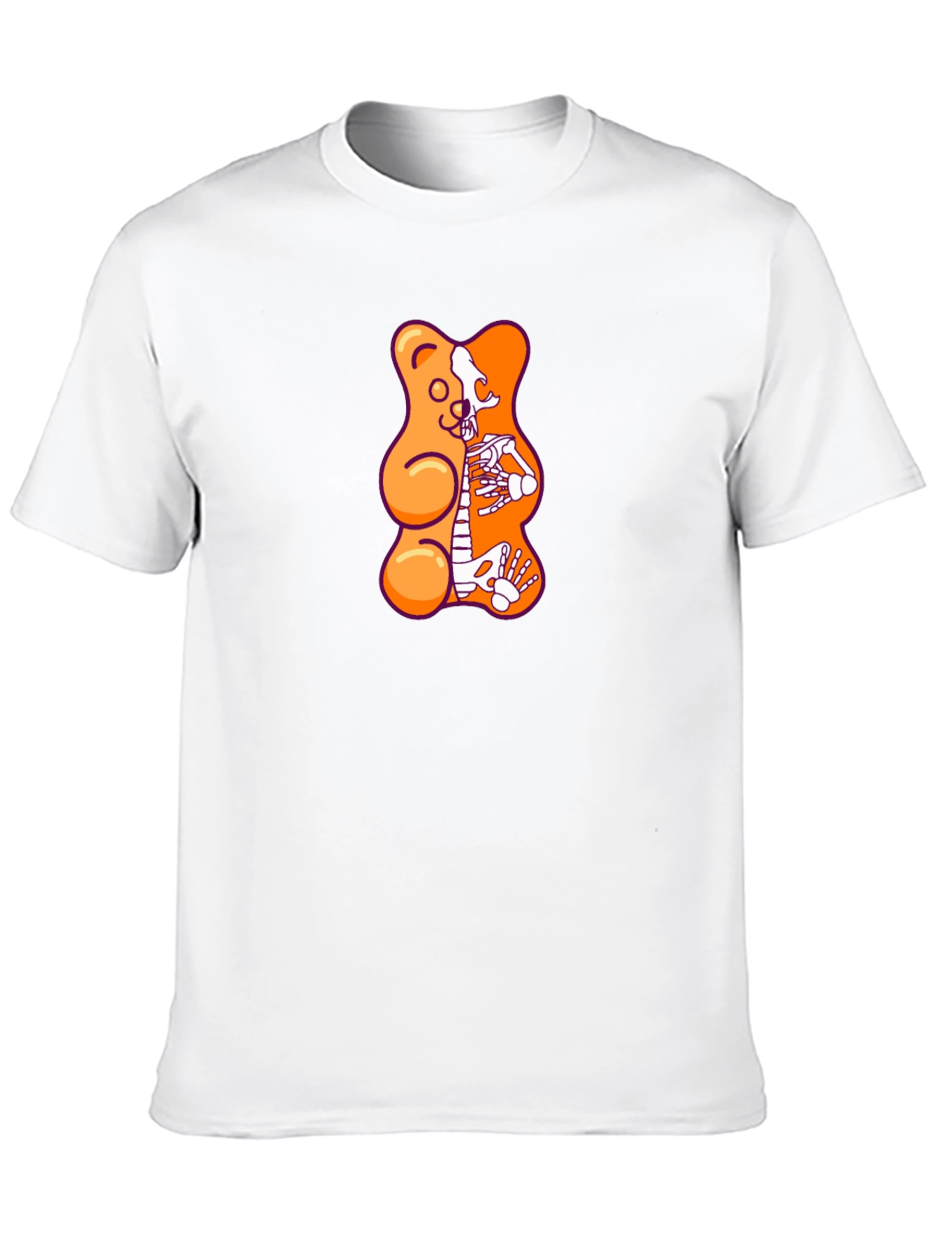 Black Gummy Bear Skeleton Graphic T-Shirt - Black view 10