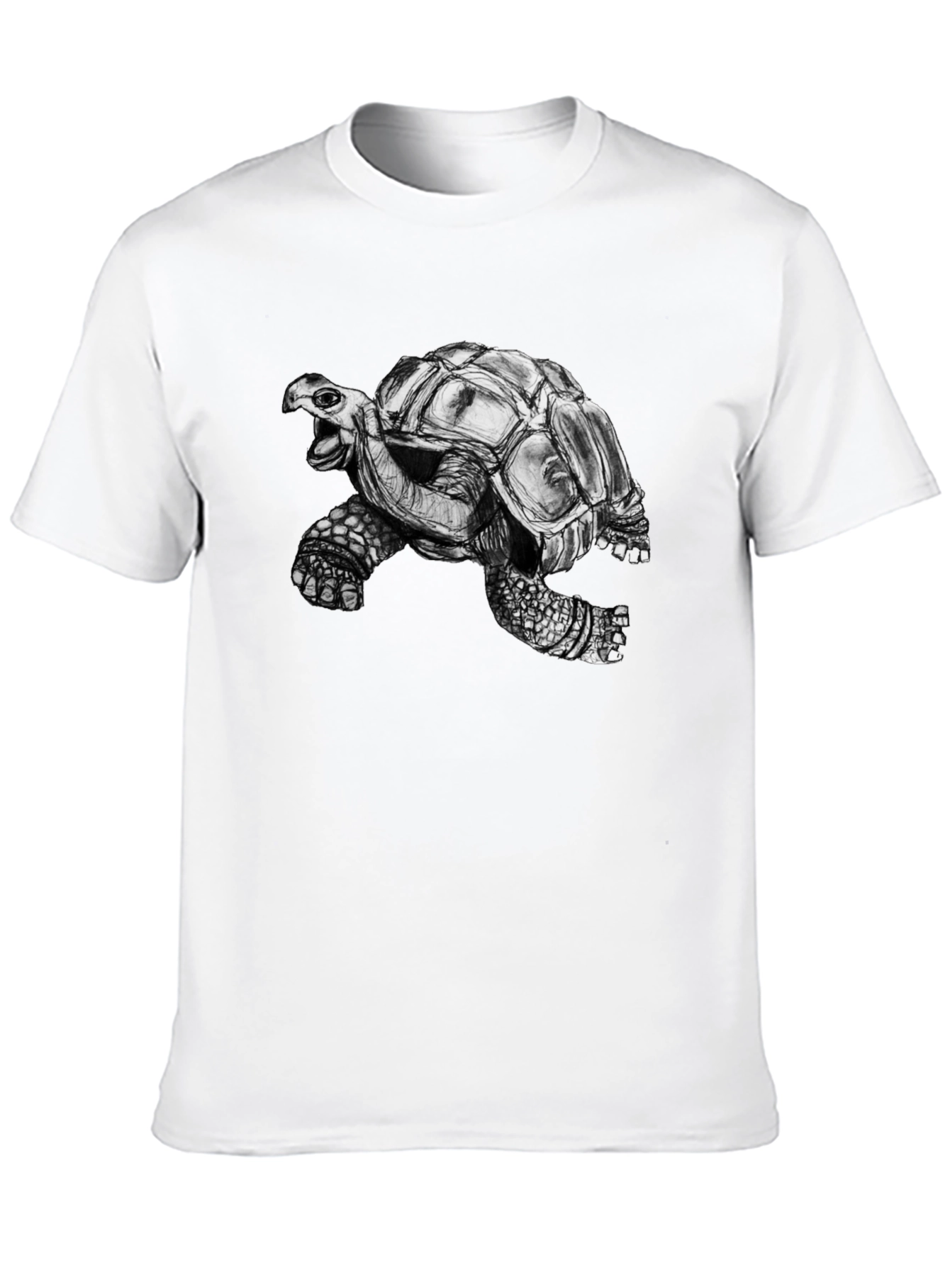 Black Tortoise Graphic Print Black Tee view 10