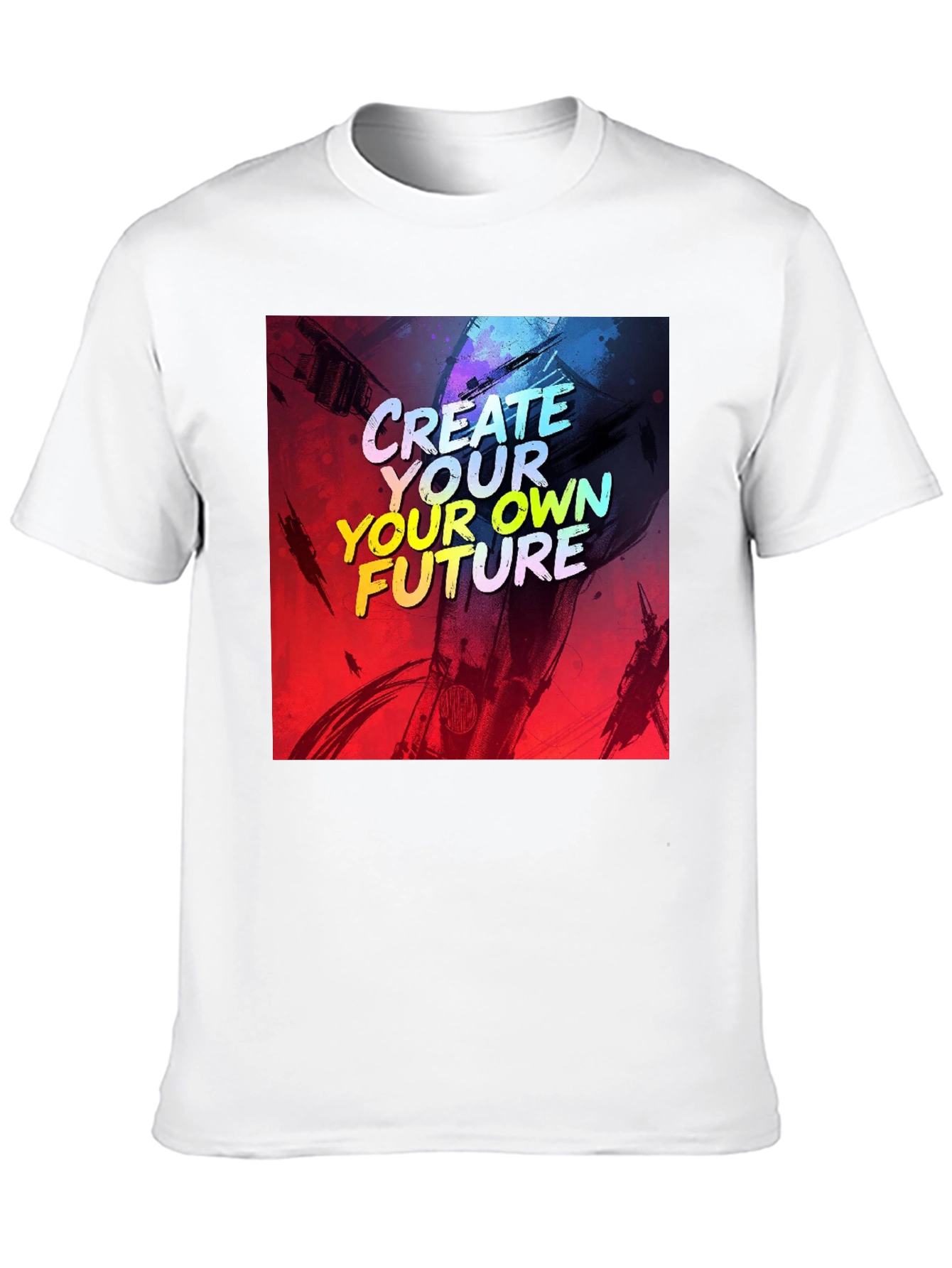 Black Create Your Own Future Graphic Tee - Black view 10