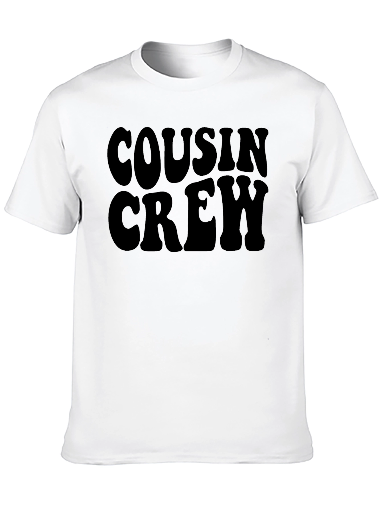 Cousin Crew Black Graphic T-Shirt - 10