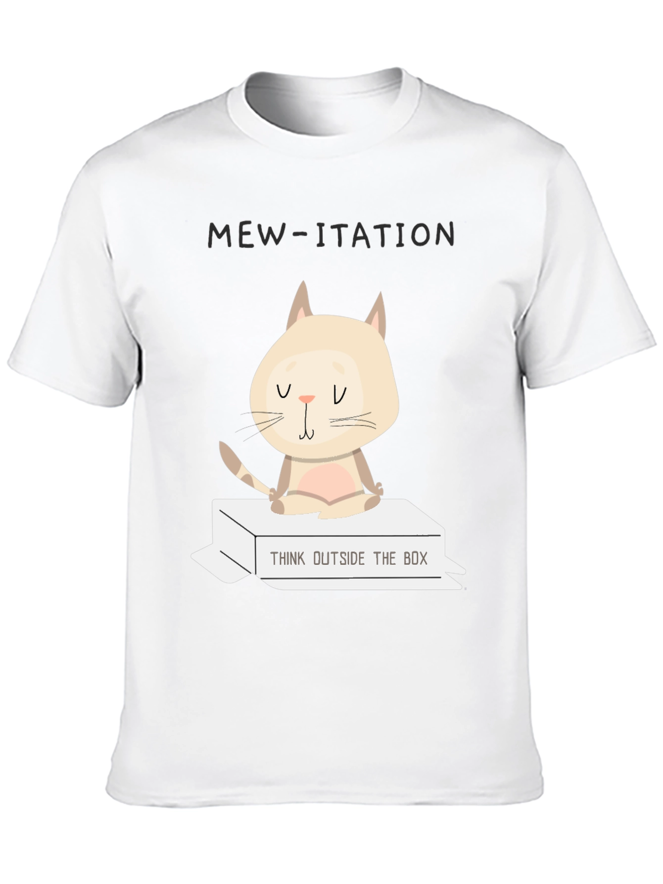 Black Mew-itation Cat T-Shirt - Think Outside the Box view 10