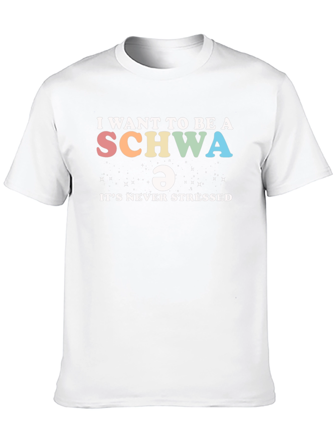 Black I Want to Be a Schwa T-Shirt view 10
