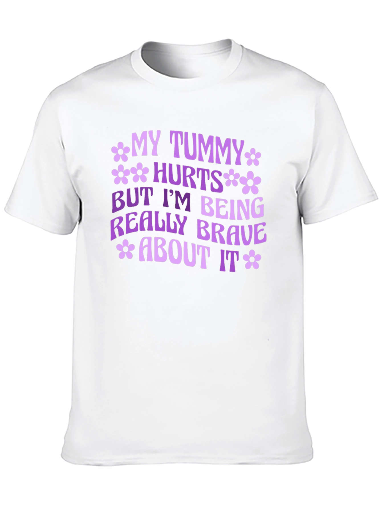 Black My Tummy Hurts Brave T-Shirt view 10