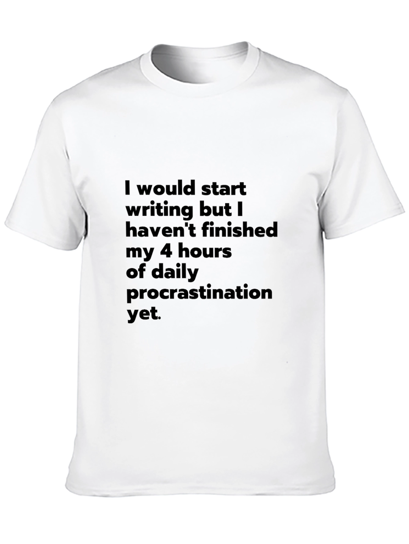 Black Procrastination Humor T-Shirt view 10