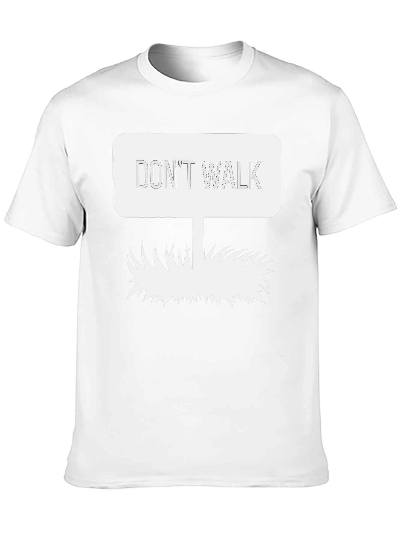 Black Don't Walk Graphic Tee - Black Cotton Blend view 10