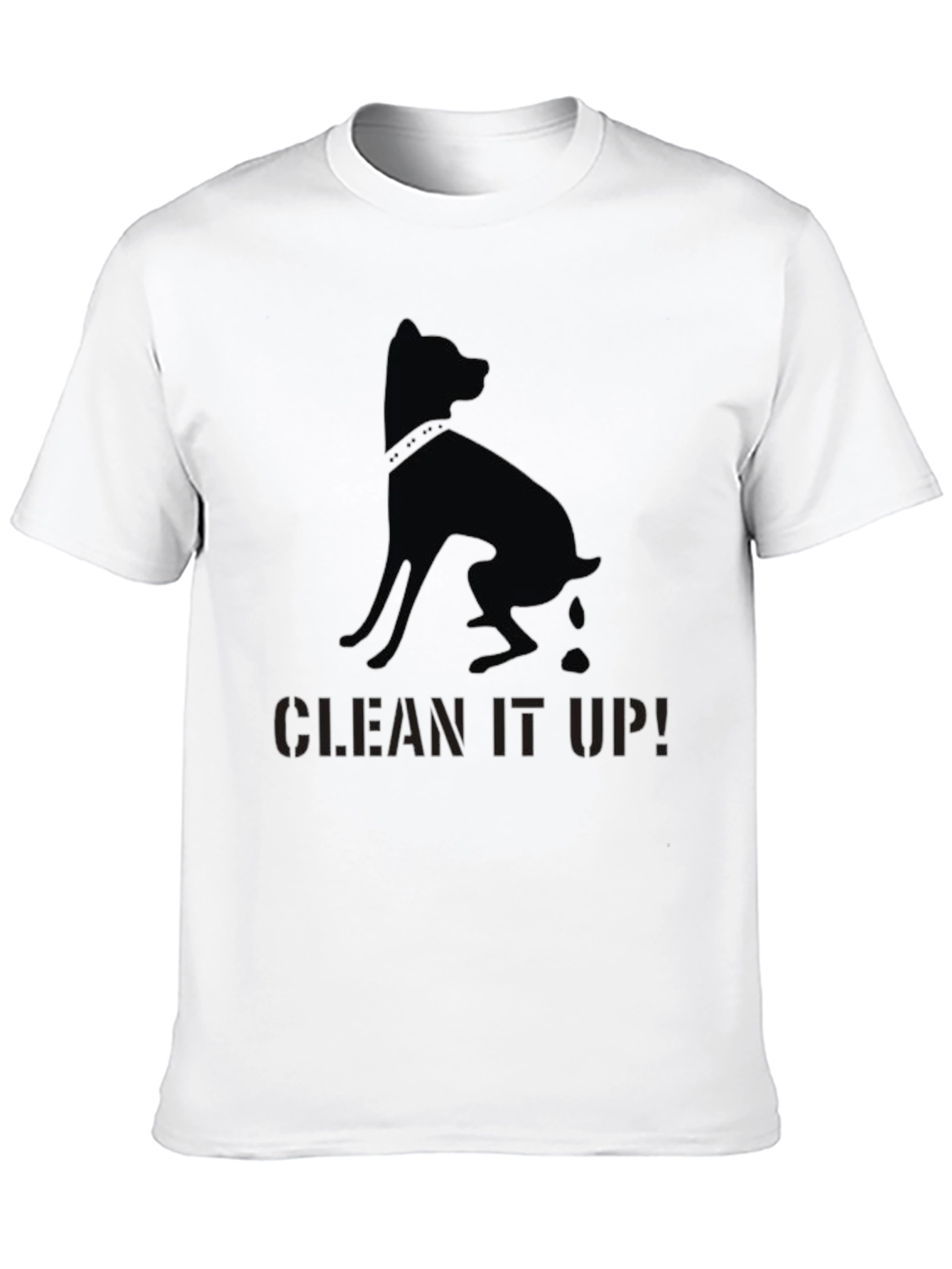 Black Clean It Up! Dog Graphic T-Shirt - Black view 10