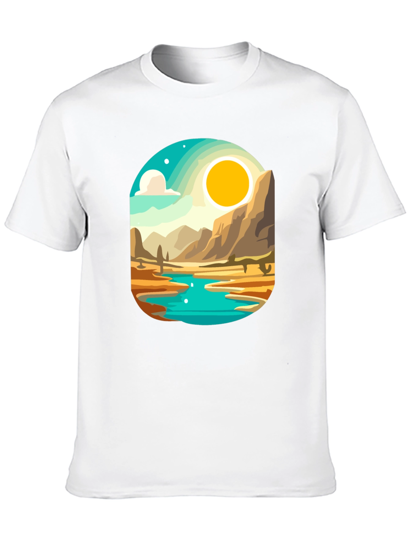 Black Desert Oasis Graphic Tee view 10