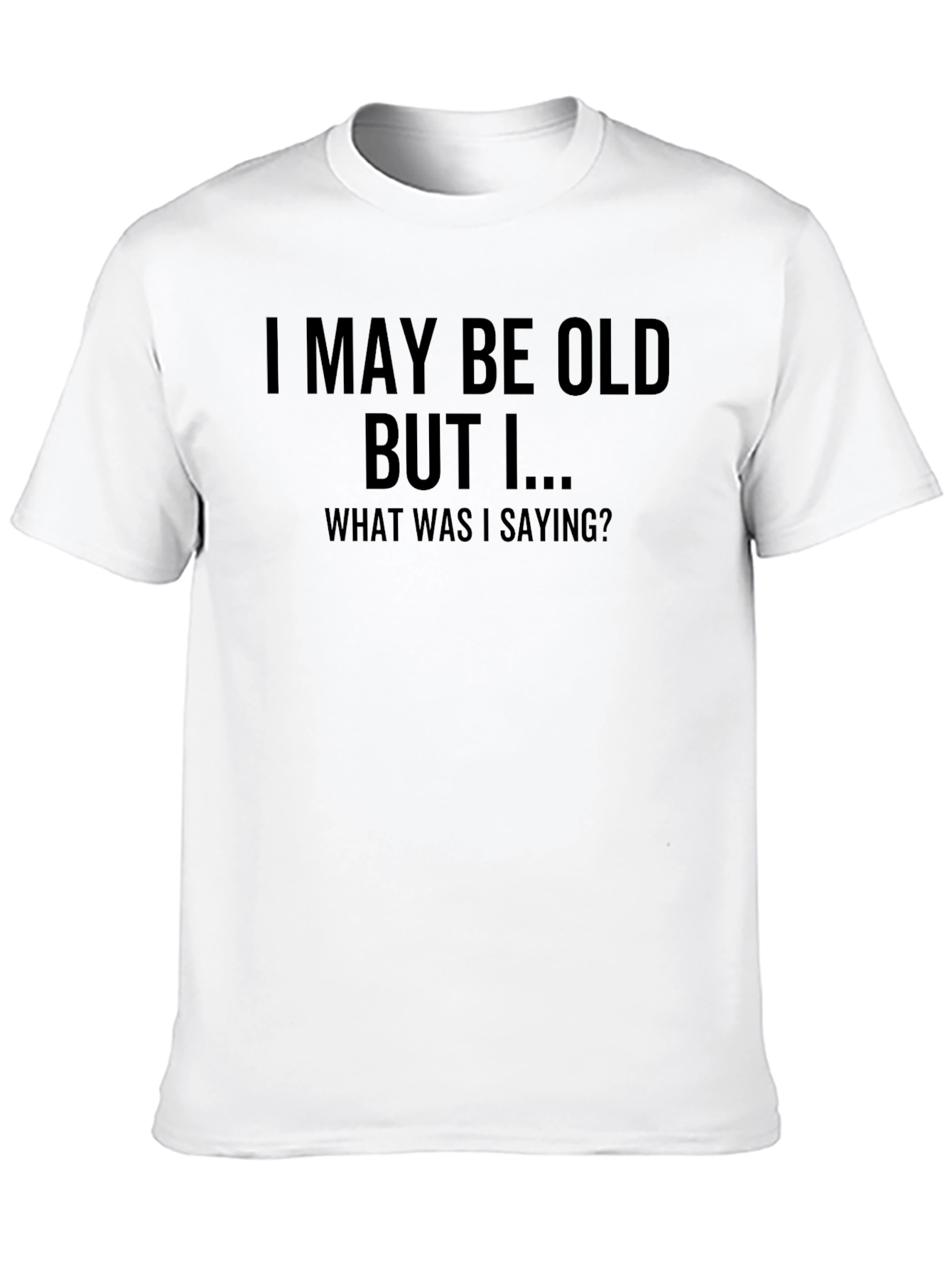 Black Funny Men's Black T-Shirt - I May Be Old But I... view 10