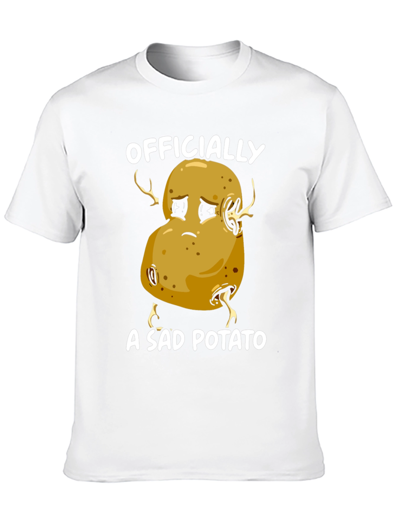 Black Sad Potato Graphic T-Shirt - Funny Unisex Tee view 10