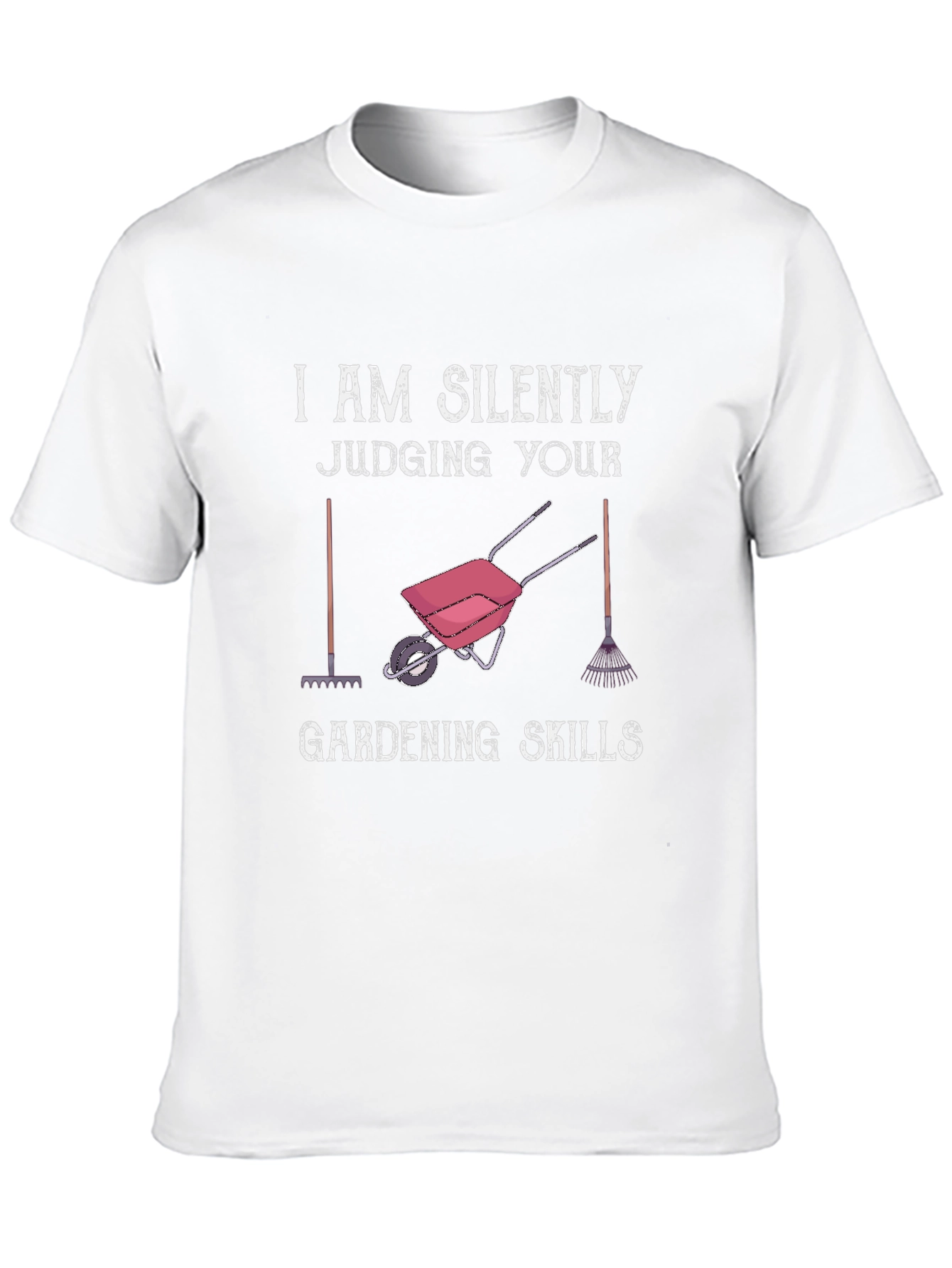 Black Funny Gardening Skills T-Shirt view 10