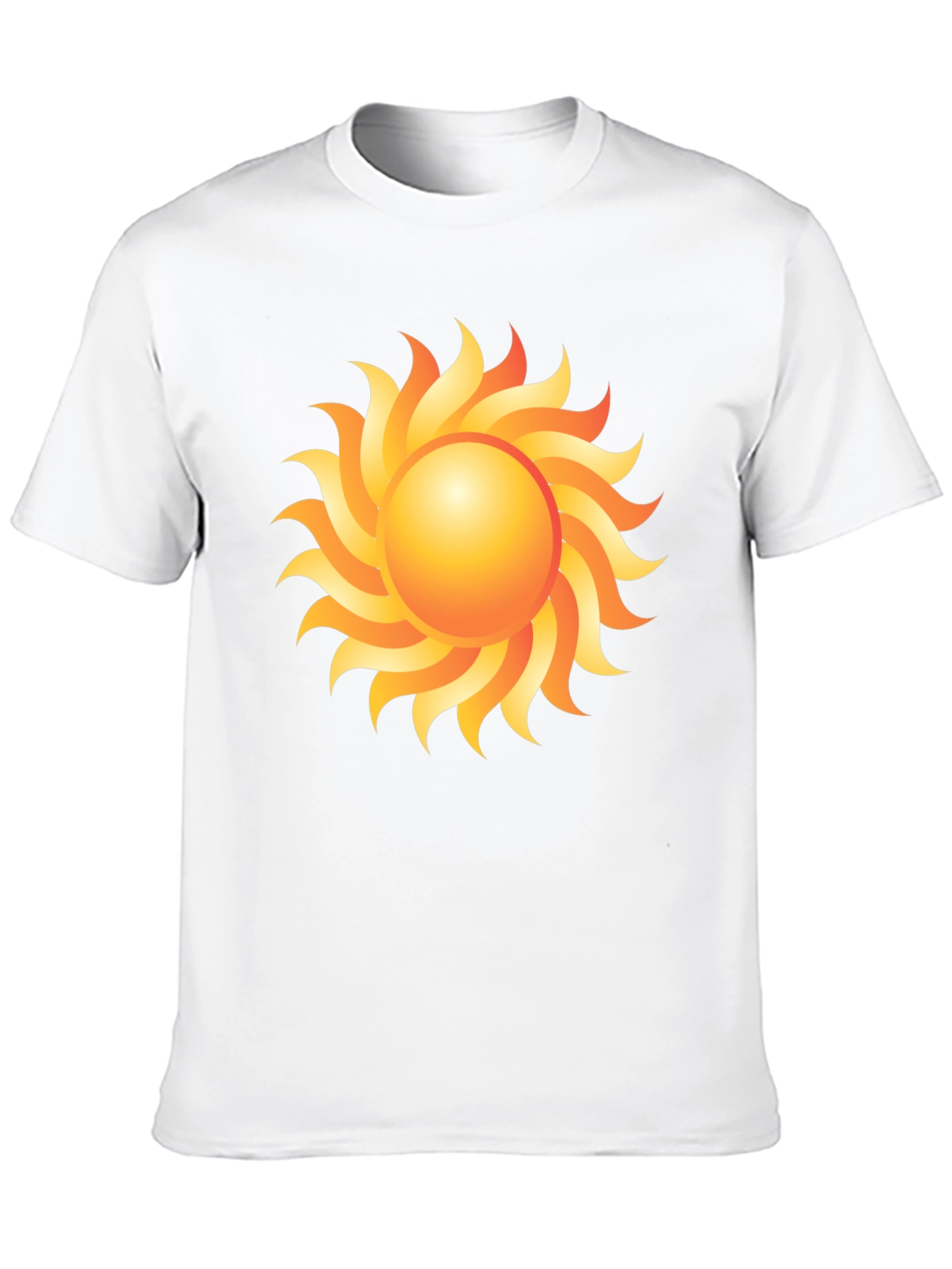 Black Sunburst Graphic Tee - Black Cotton Blend view 10