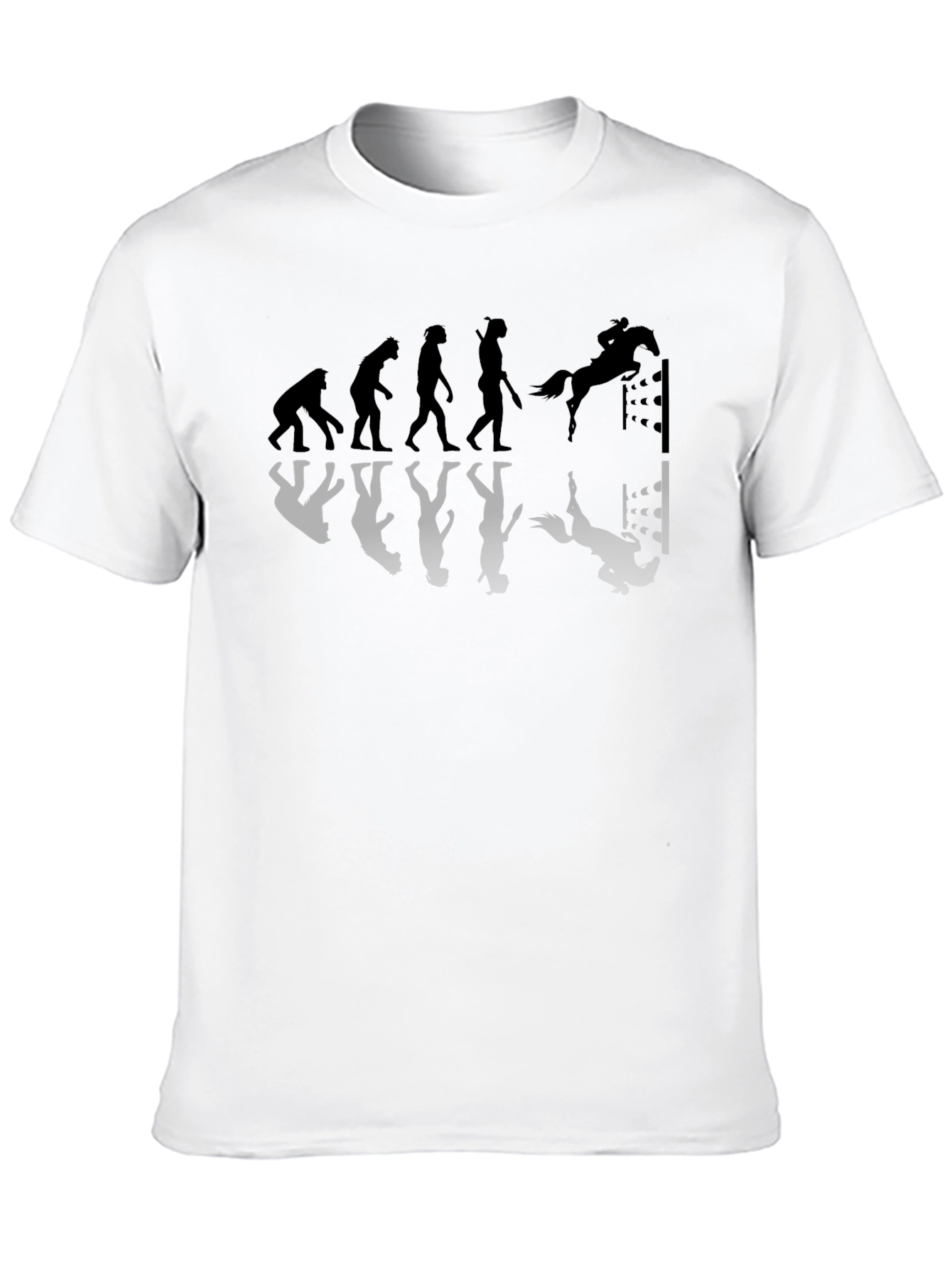 Black Evolution Horse Riding T-Shirt view 10