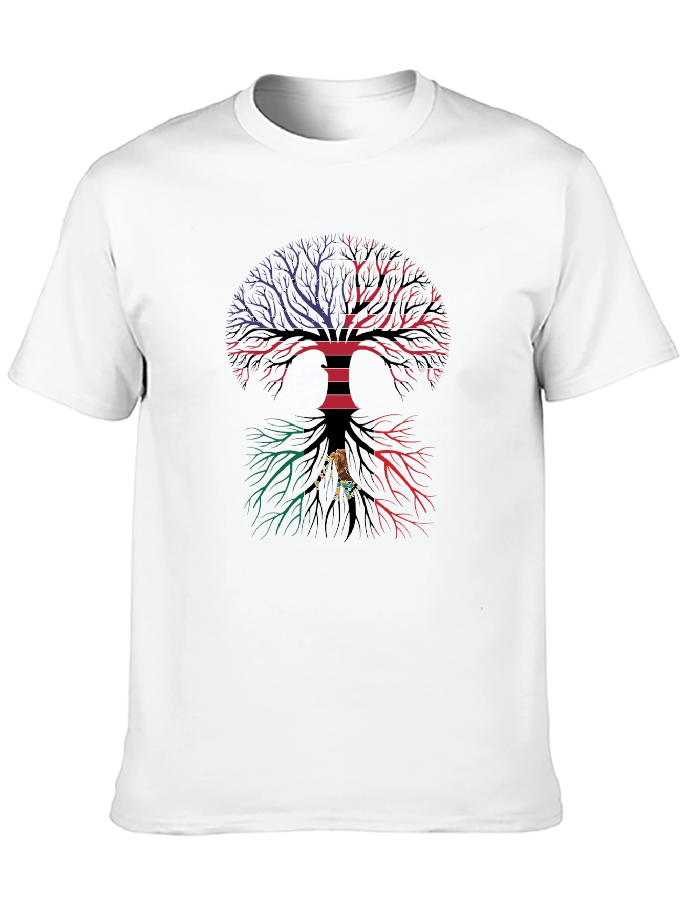 Black Tree of Life Graphic Tee - Black Cotton Blend view 10
