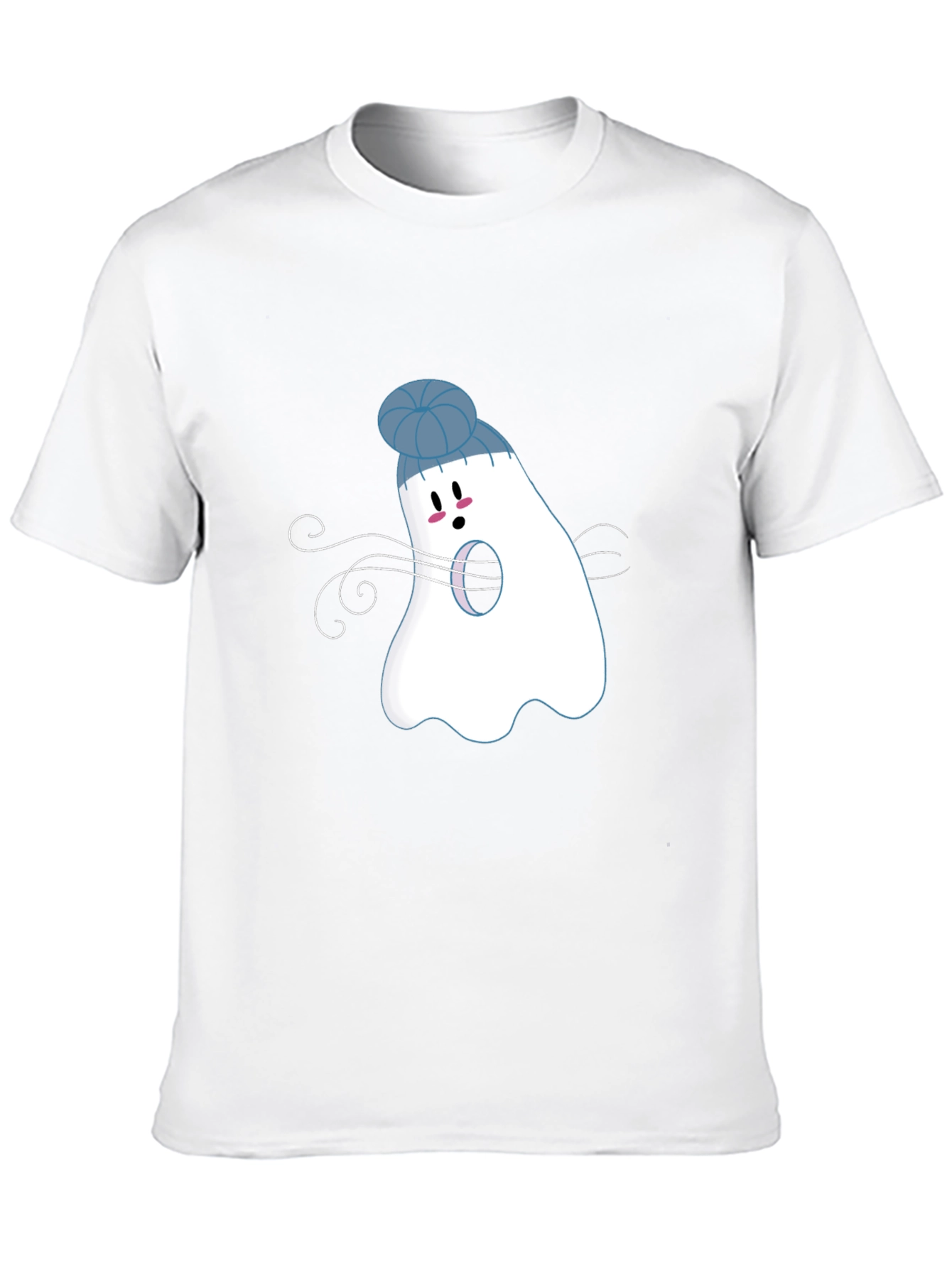 Black Ghost with Beanie T-Shirt: Spooky Season view 10