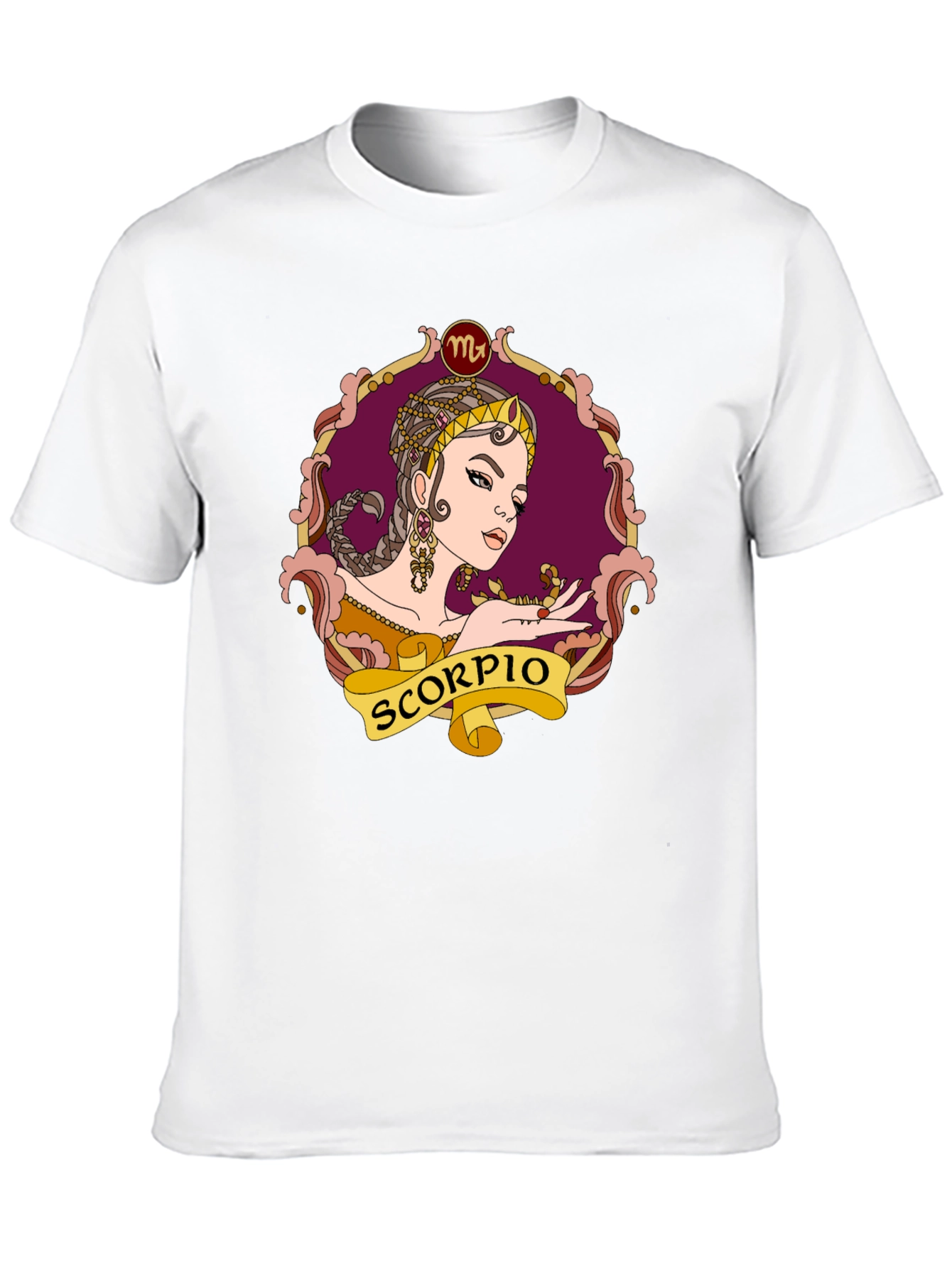 Black Scorpio Zodiac T-Shirt, Woman Design view 10