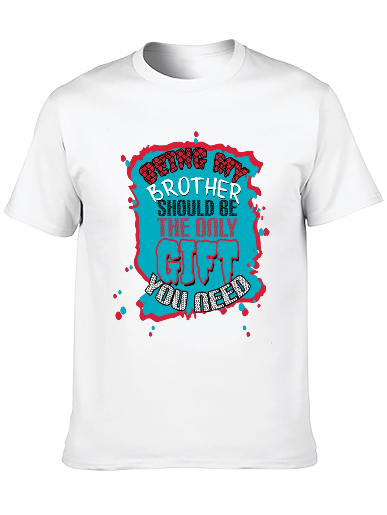 Black Being My Brother T-Shirt - Funny Gift Tee view 10