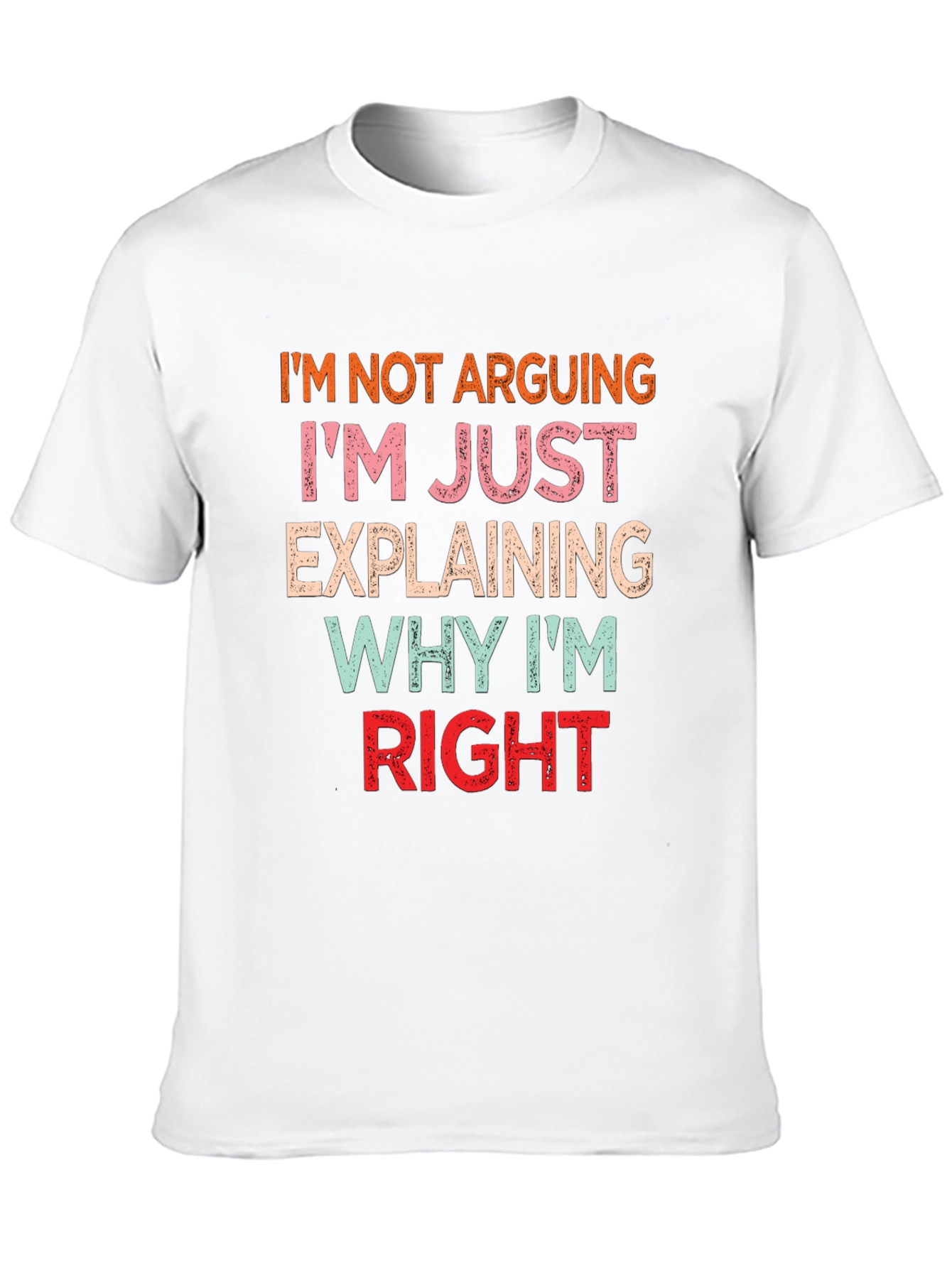 Black Funny Argument Explanation T-Shirt view 10