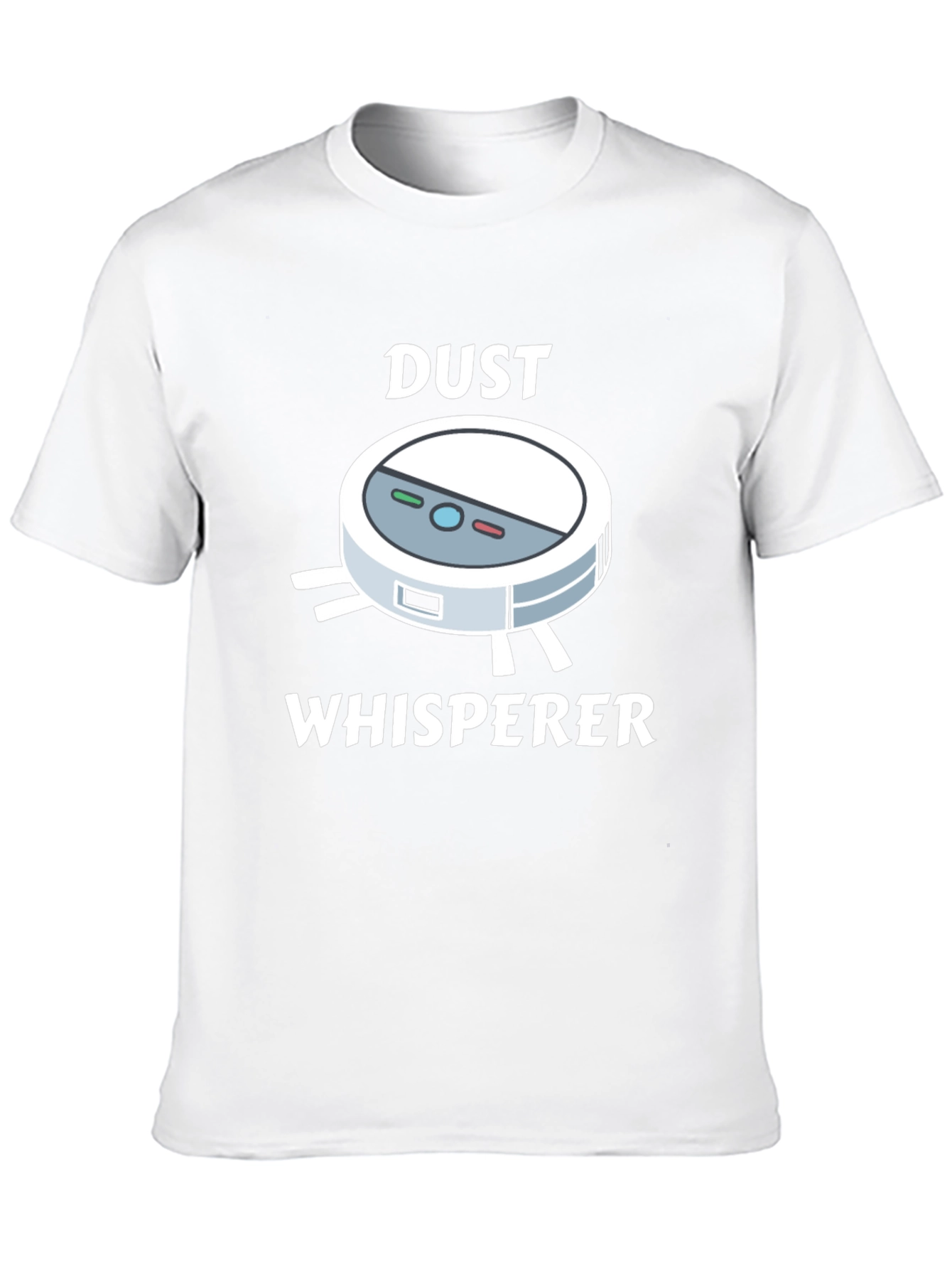 Black Dust Whisperer T-Shirt - Robot Vacuum Humor view 10